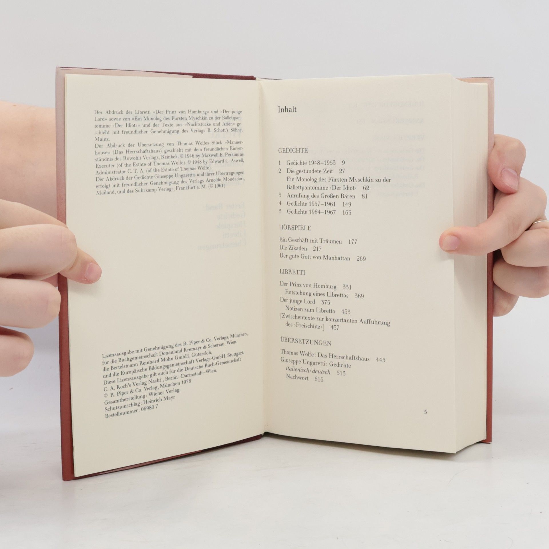 Ingeborg Bachmann Werke 1