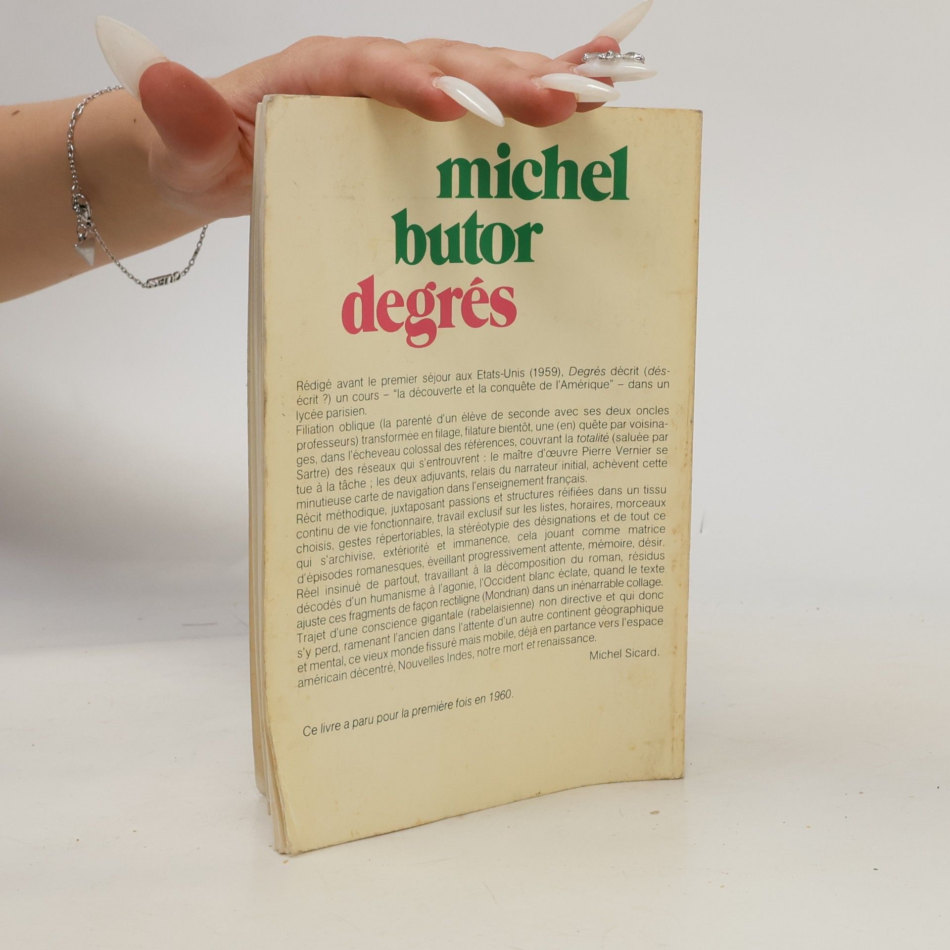 Michel Butor Degrés