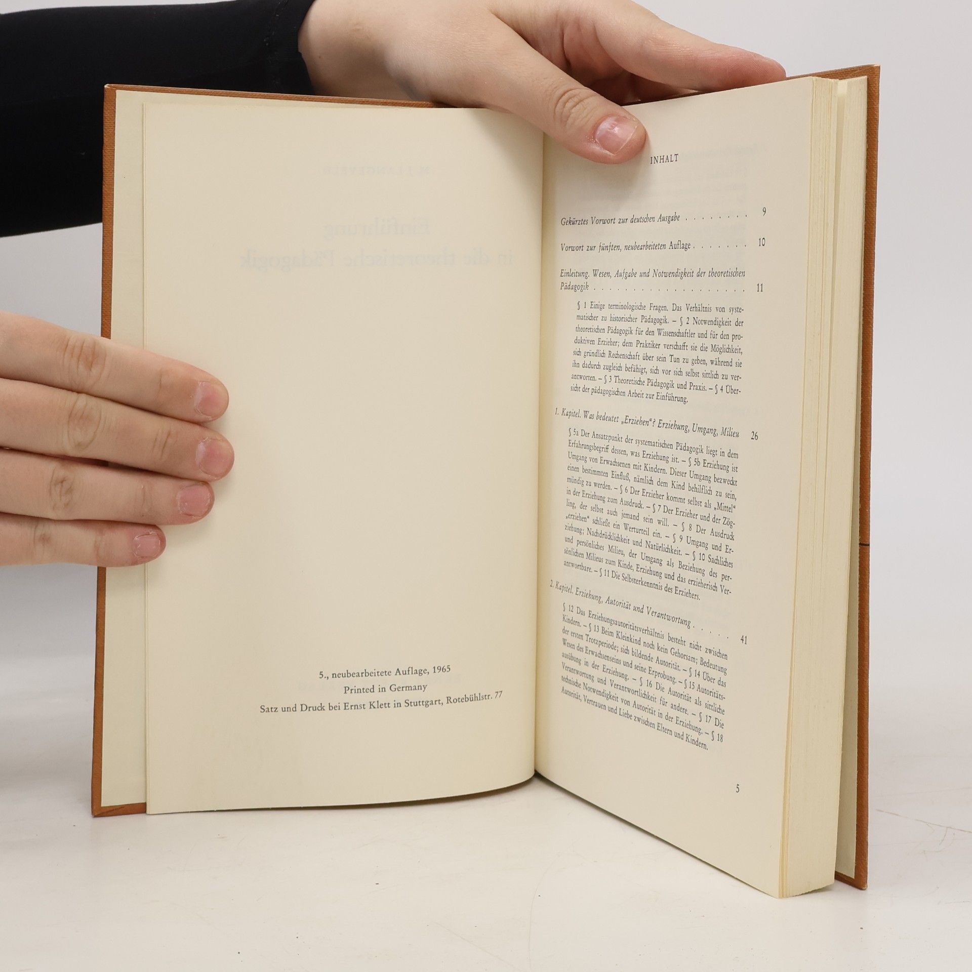 M. J. Langeveld Einführung in die theoretische Pädagogik