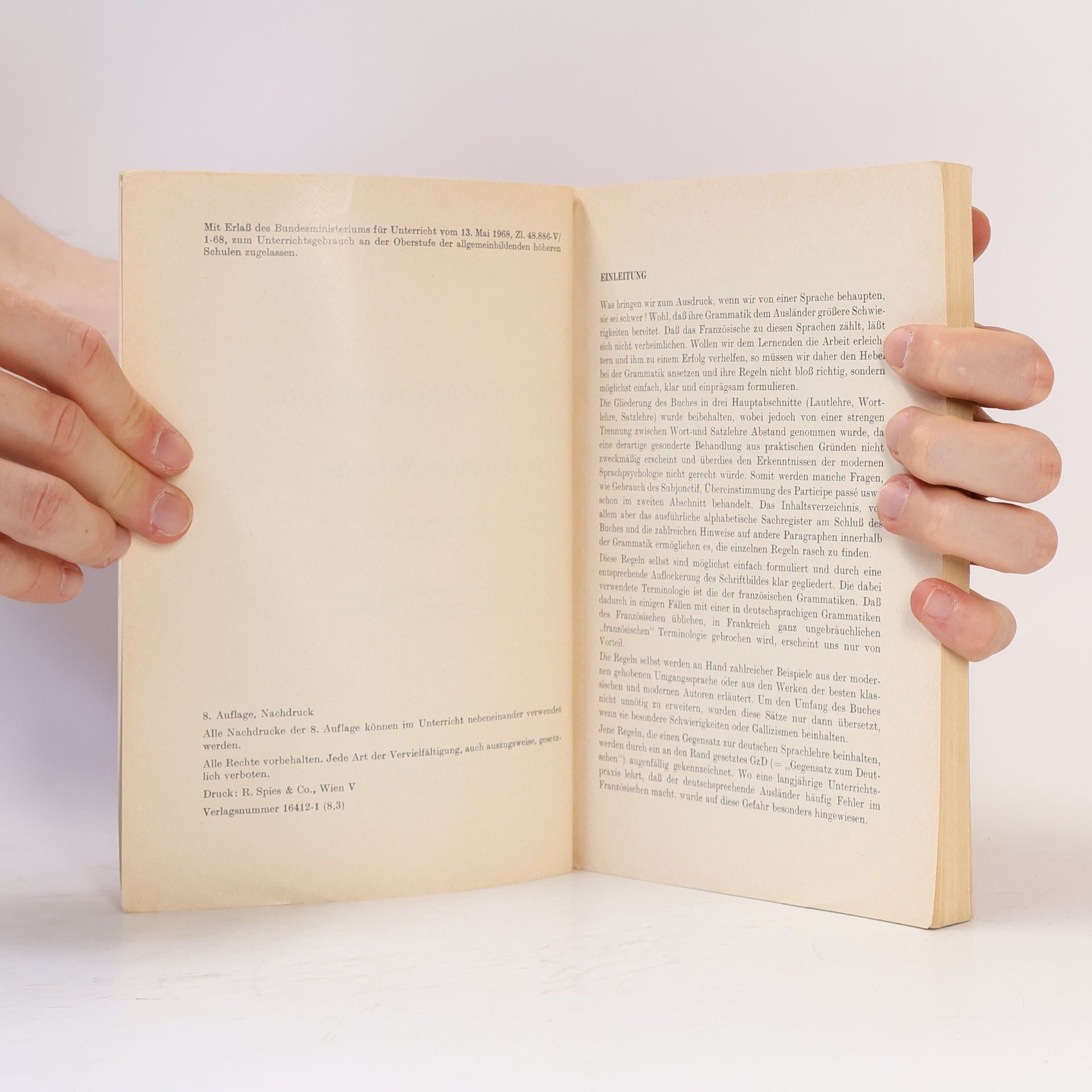 Antoinette de Riedmatten Leichtfassliche Grammatik der französischen Sprache