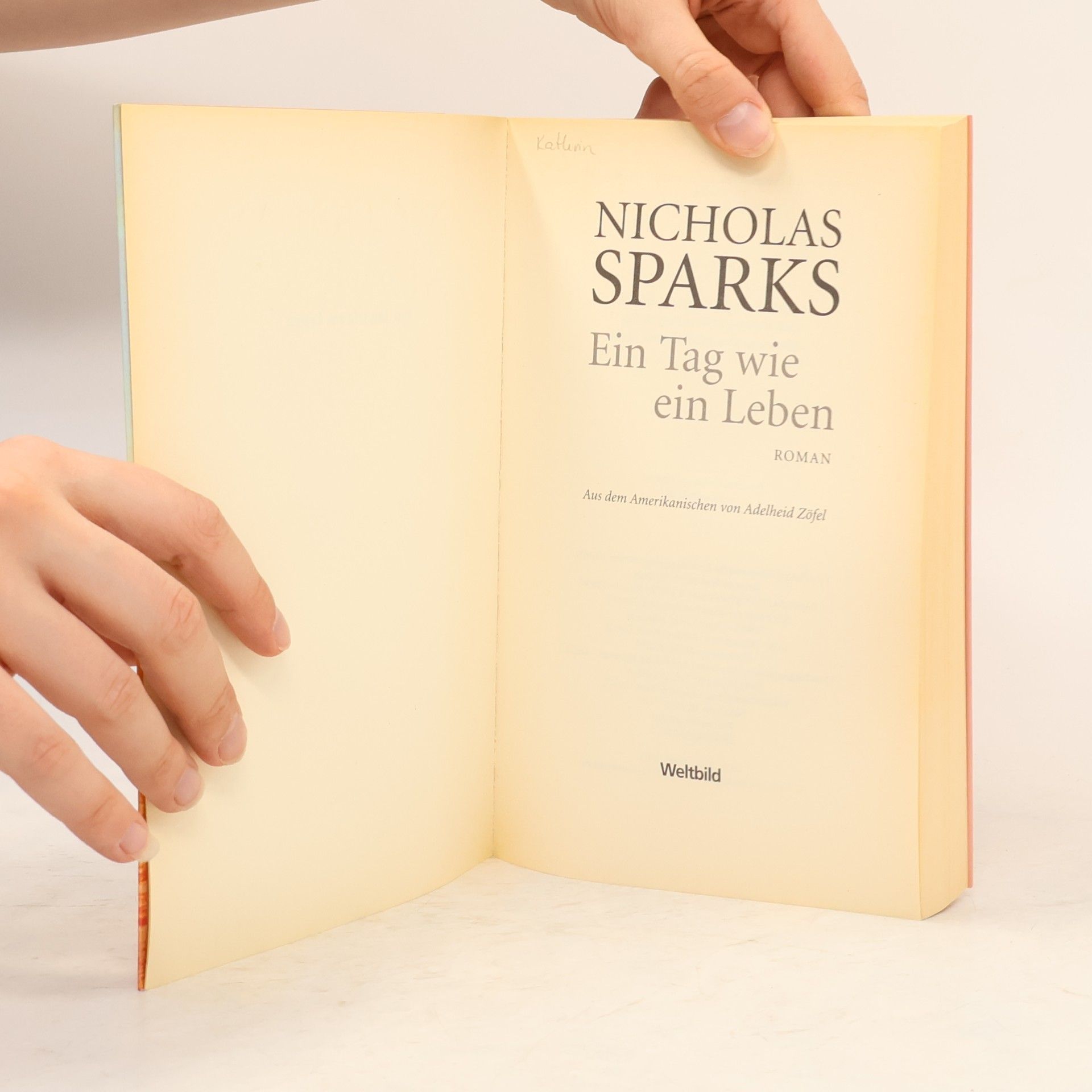 Nicholas Sparks Ein Tag wie ein Leben