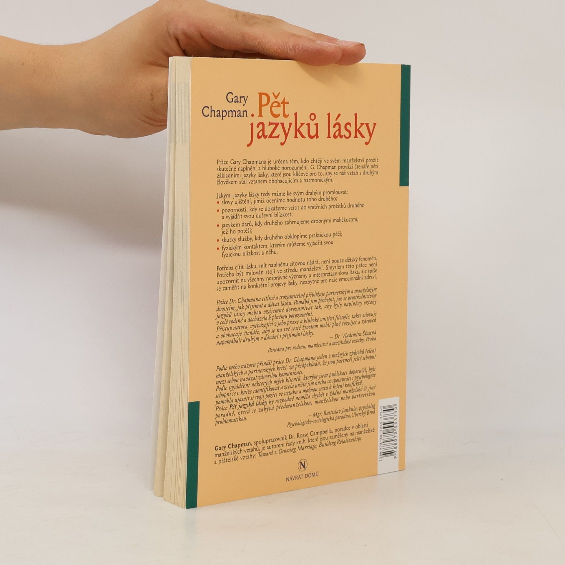 Gary Chapman Pět jazyků lásky