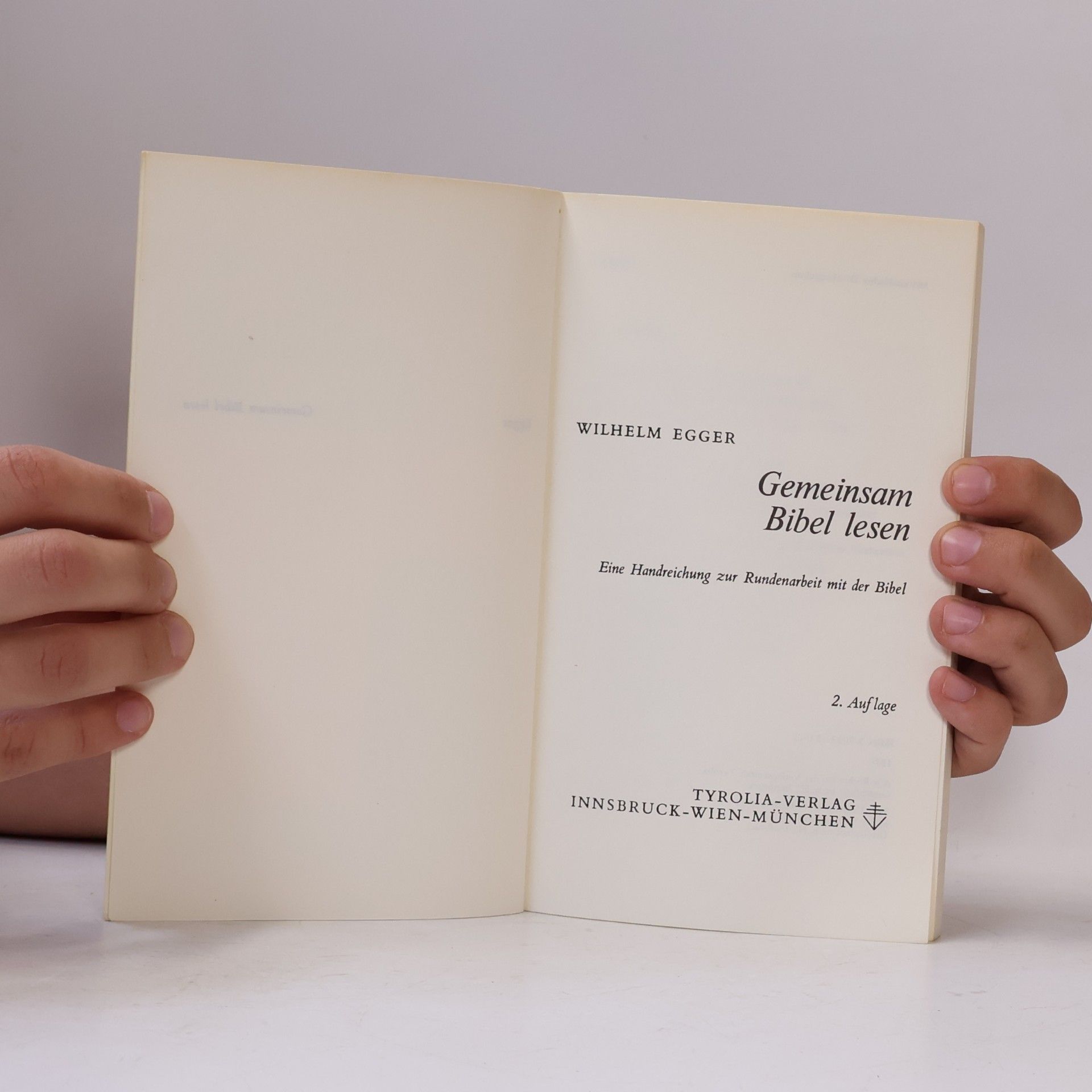 Wilhelm Egger Gemeinsam Bibel lesen