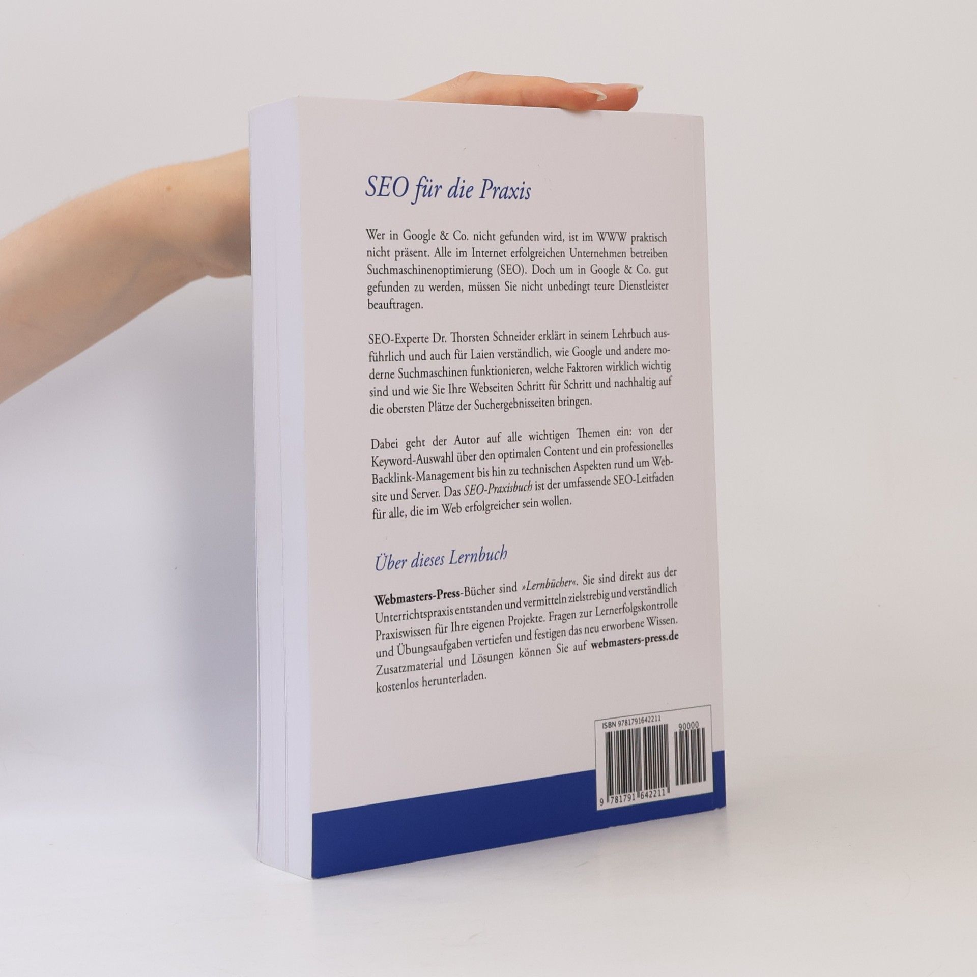 Thorsten Schneider Seo Praxisbuch: Top Rankings in Google & Co. Durch Suchmaschinenoptimierung
