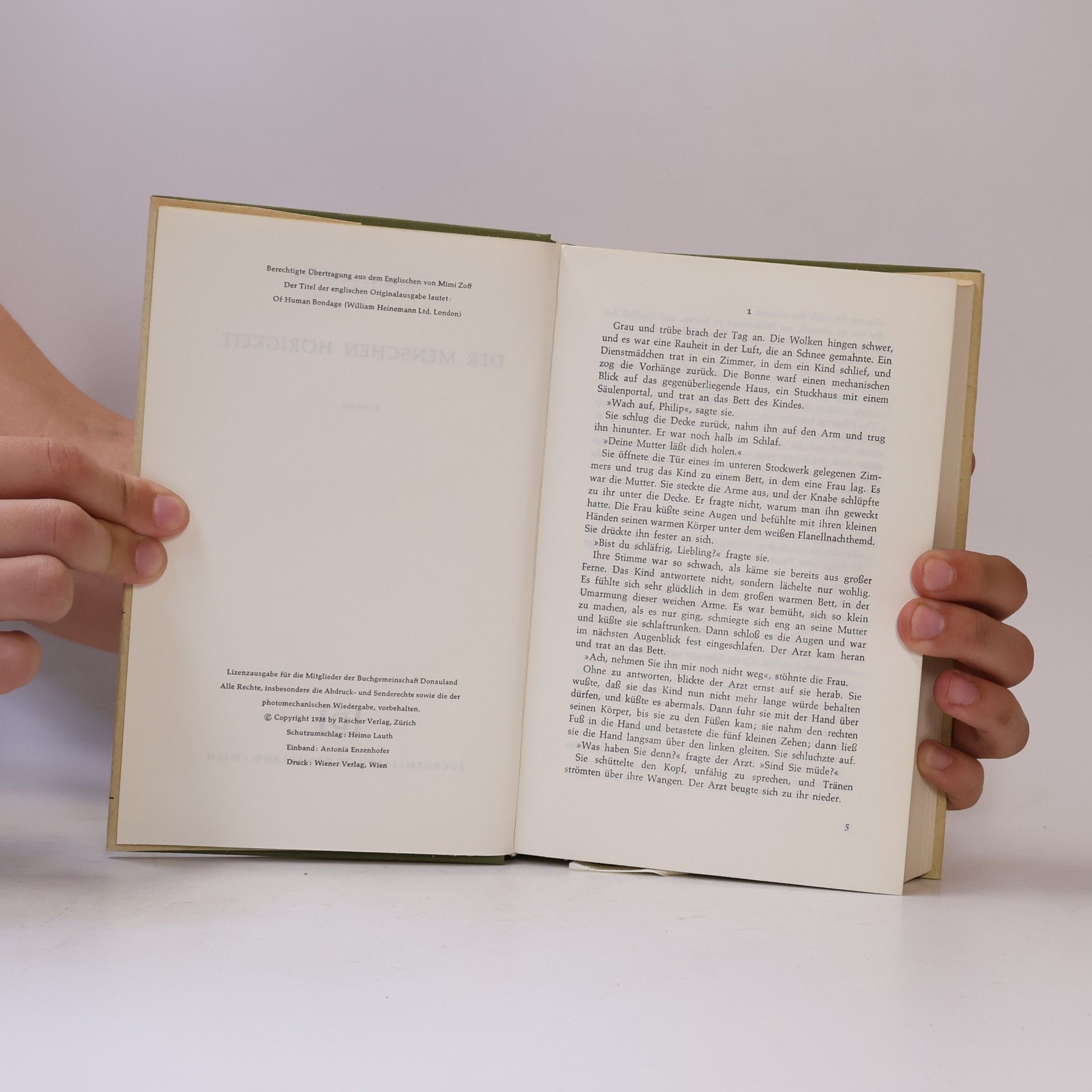 William Somerset Maugham Der menschen Hörigkeit