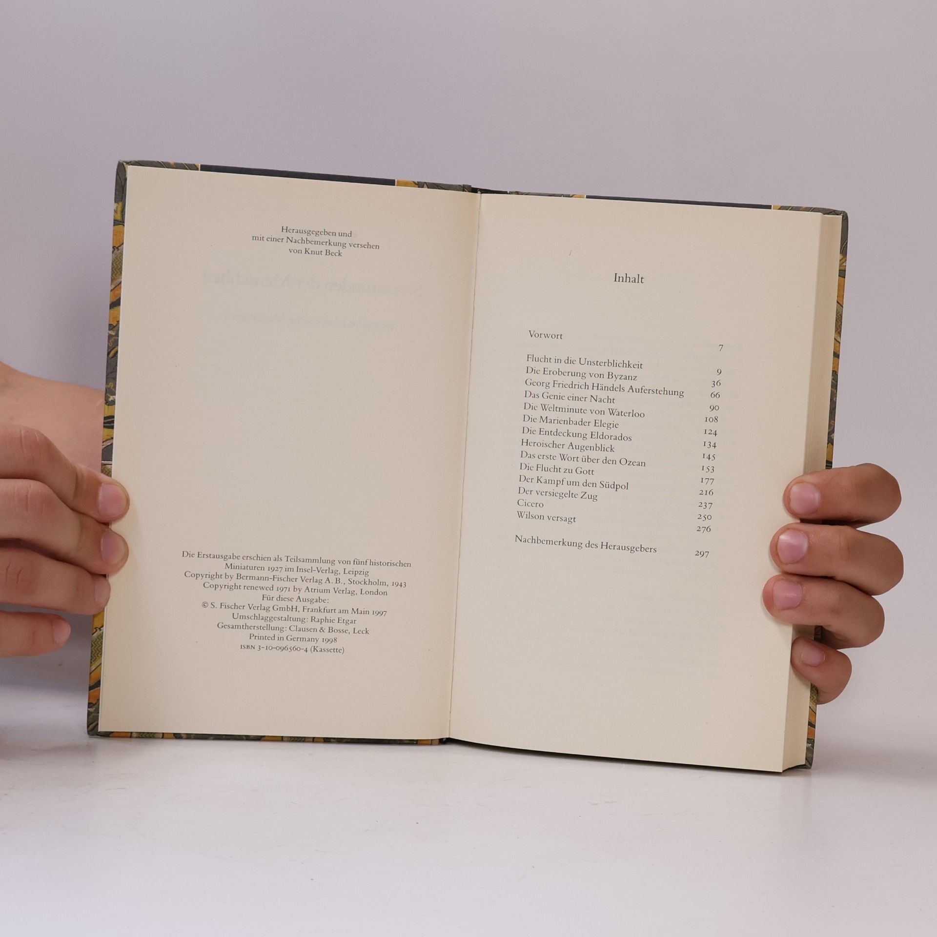 Stefan Zweig Sternstunden der Menschheit