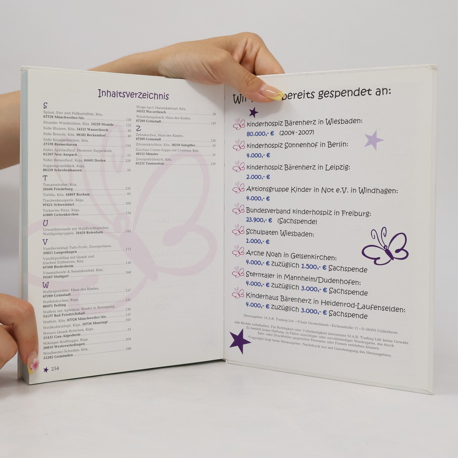 Various authors Das Kinderhospiz Kochbuch