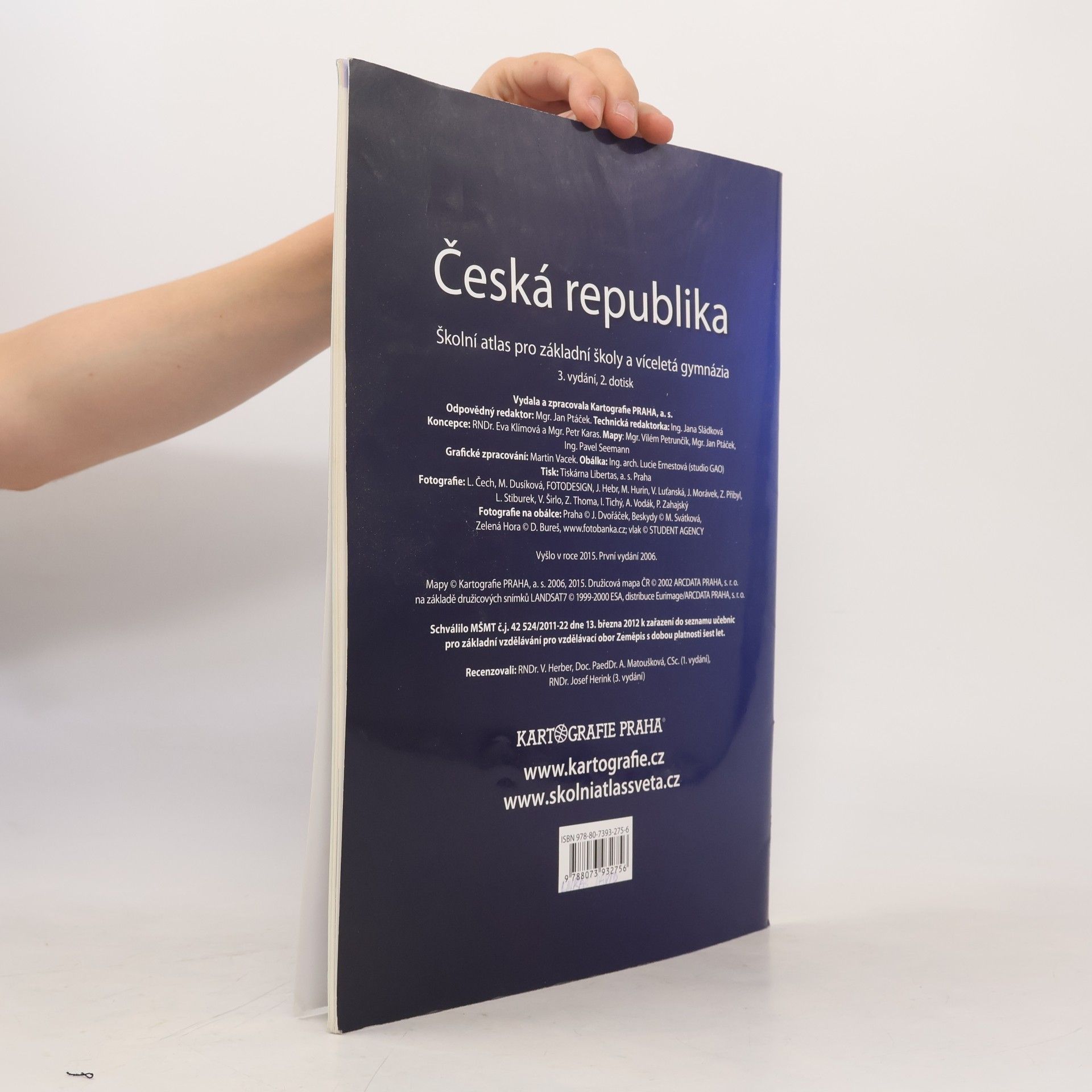 Autorenkollektiv Česká republika školní atlas pro základní školy a víceletá gymnázia
