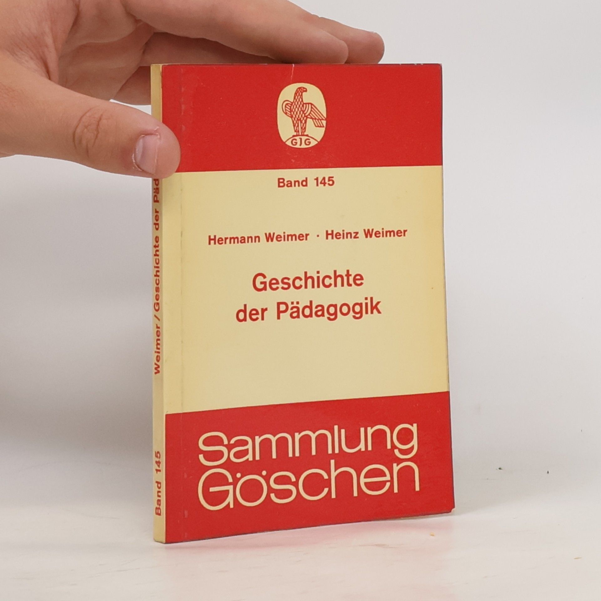 Hermann Weimer Geschichte der Pädagogik