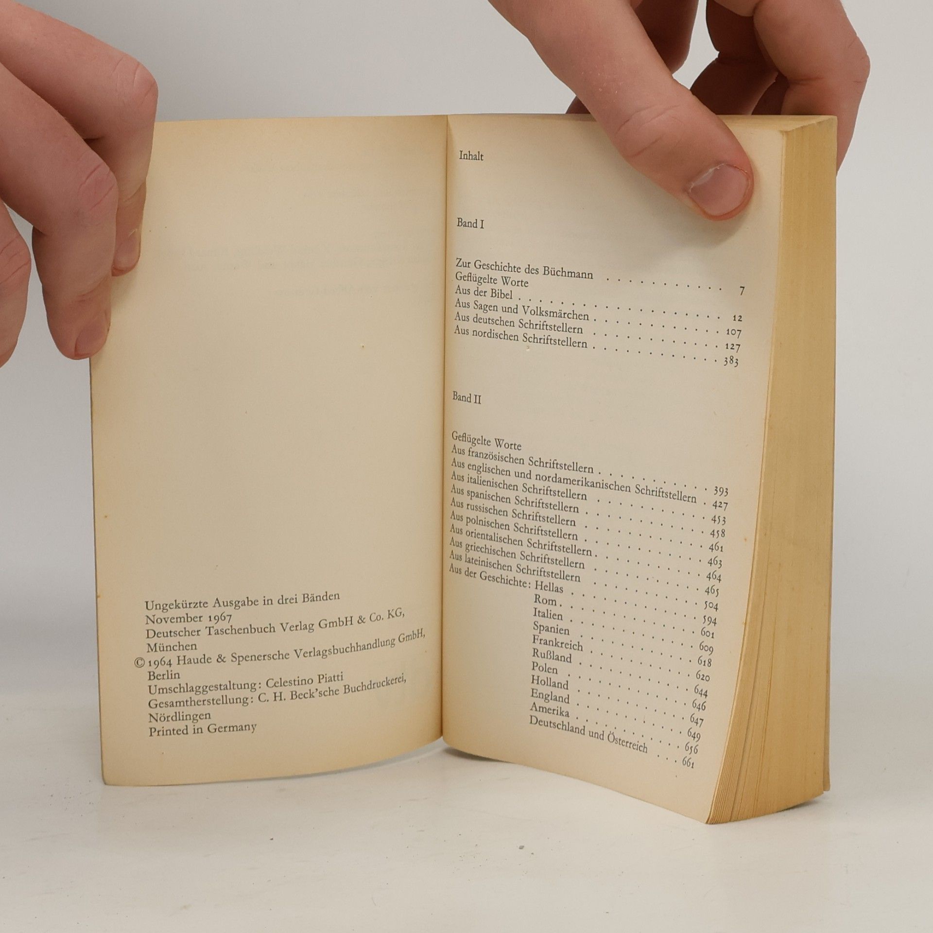 Georg Büchmann Geflügelte Worte Band 1