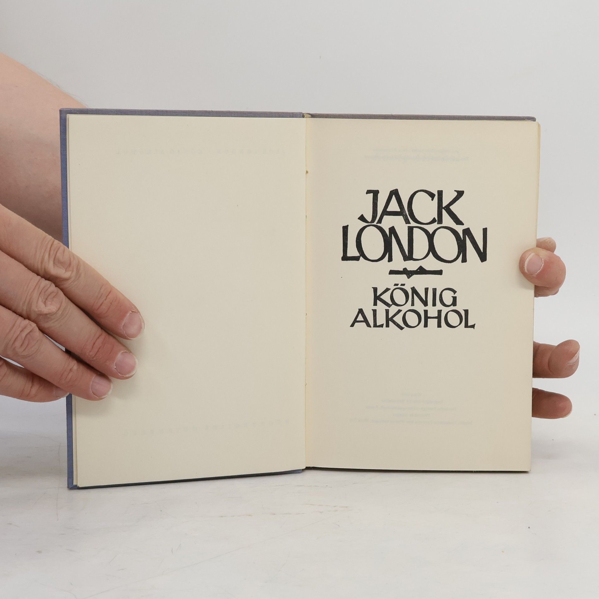 Jack London König Alkohol