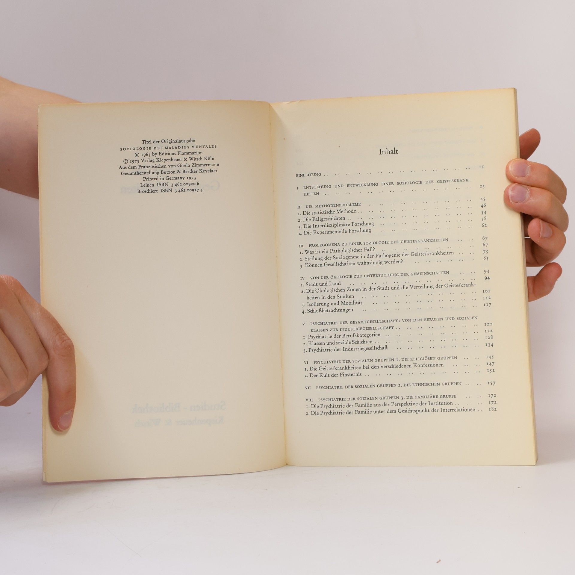 Roger Bastide Soziologie der Geisteskrankheiten