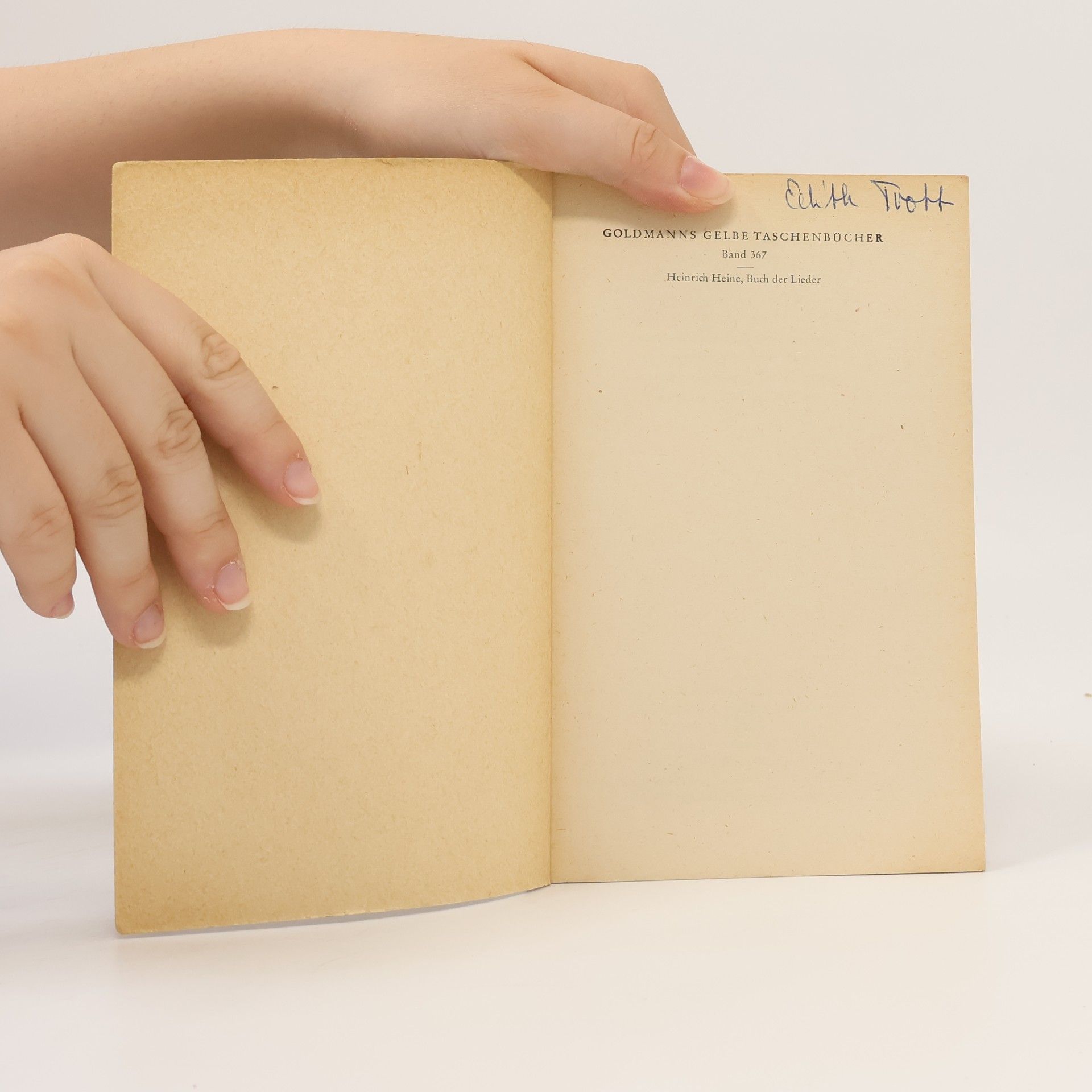 Heinrich Heine Buch der Lieder
