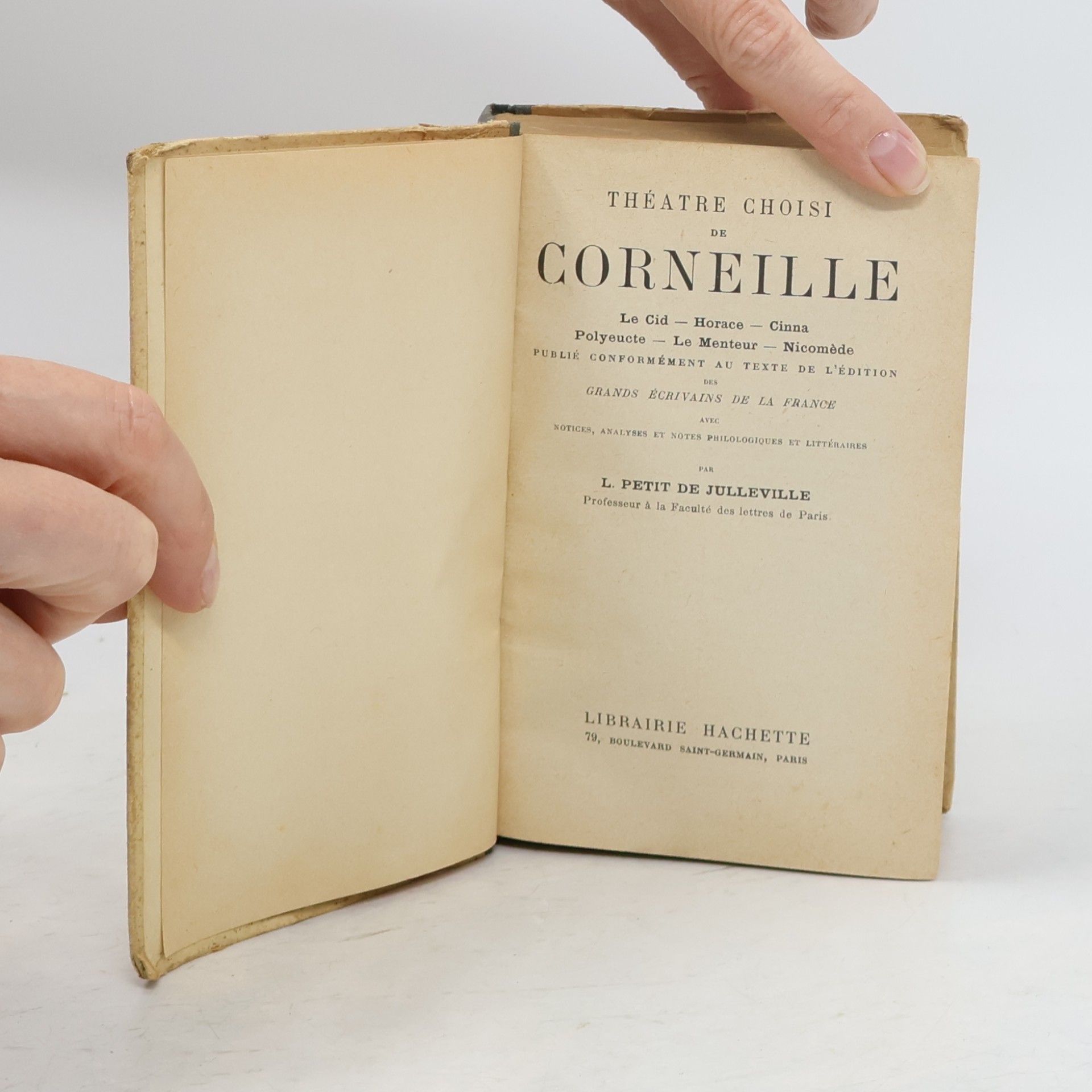 Pierre Corneille Théatre choisi de Corneille