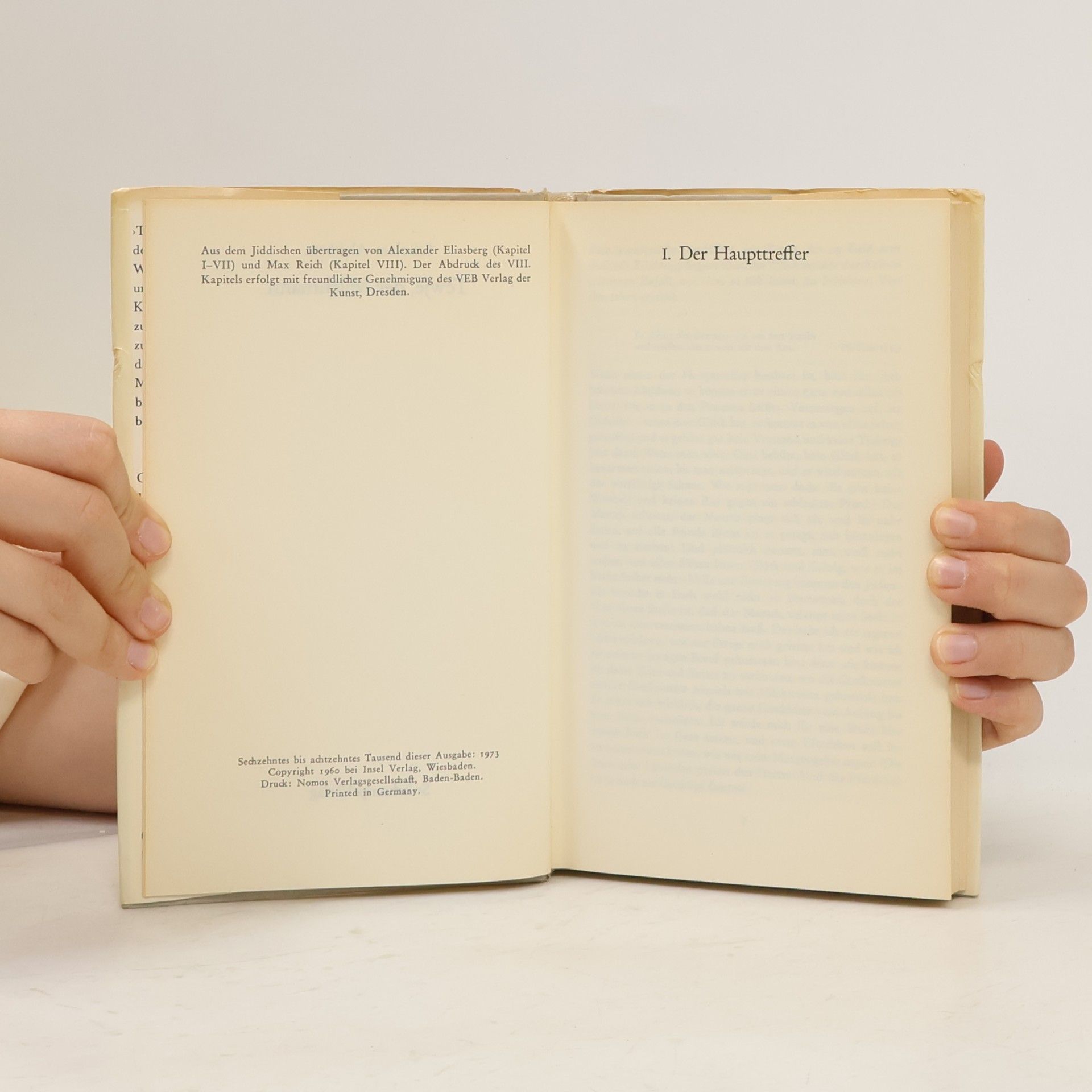 Sholem Aleichem Tewje, der Milchmann