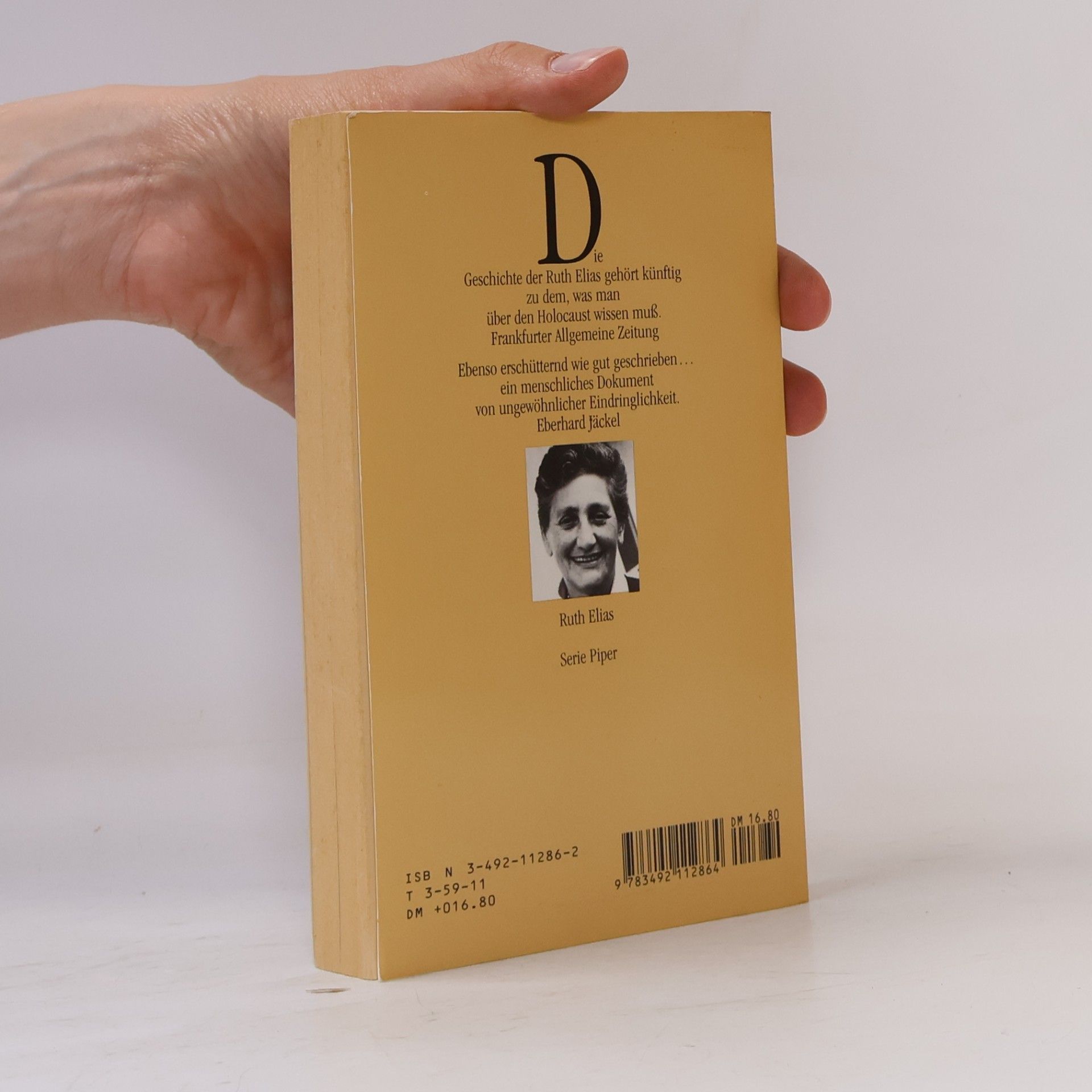 Ruth Elias Die Hoffnung erhielt mich am Leben