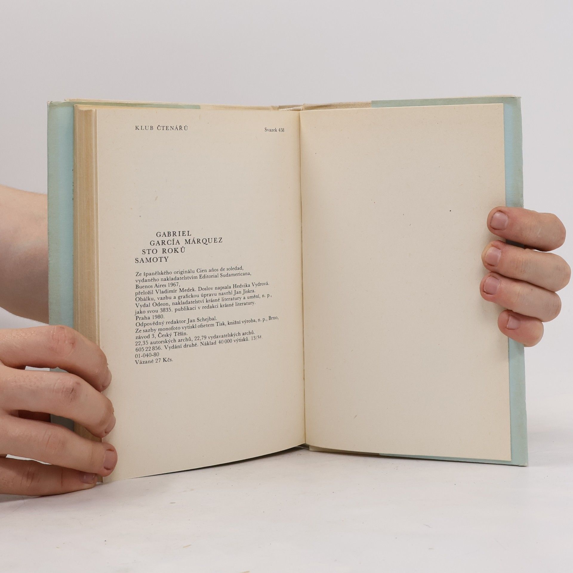 Gabriel García Márquez Sto roků samoty