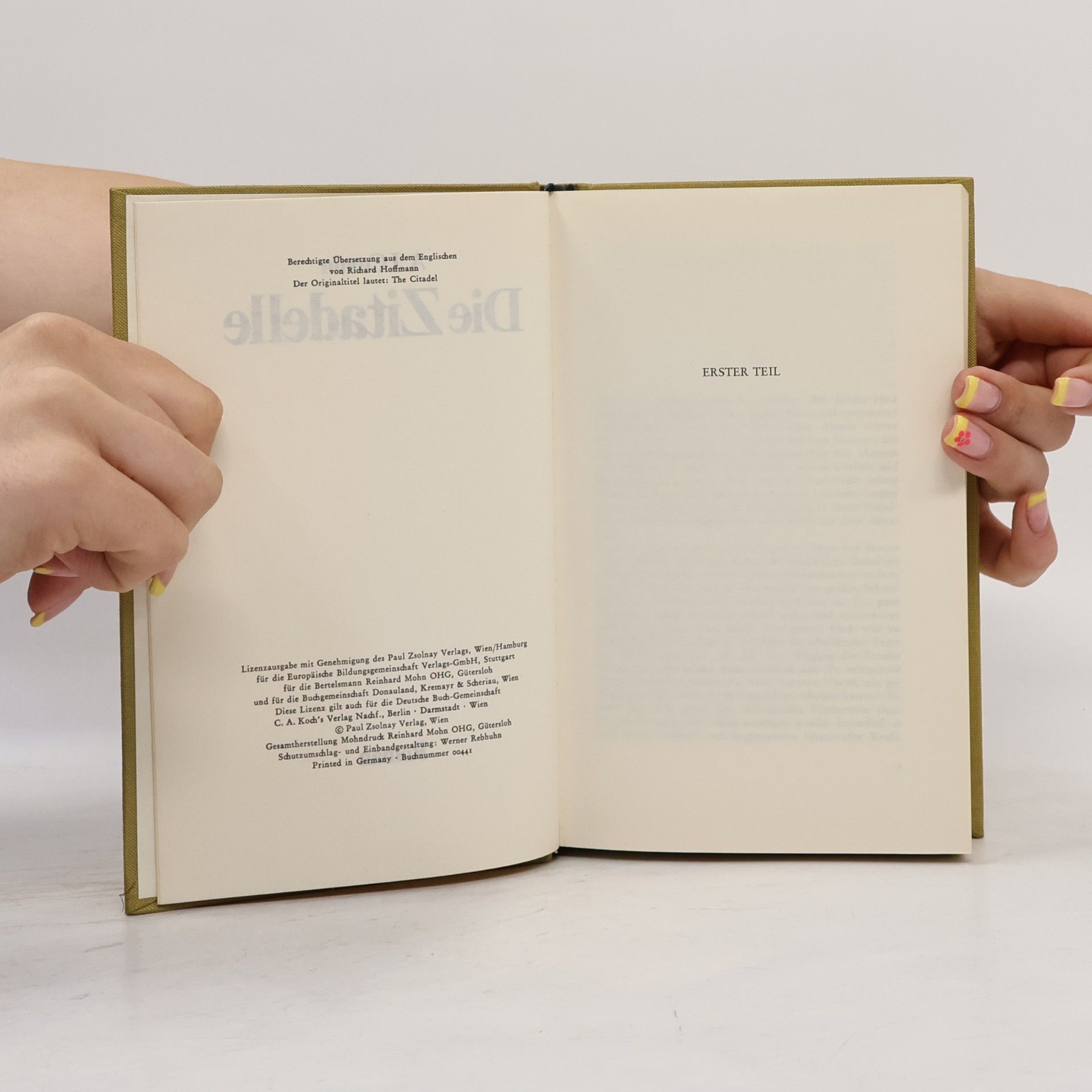 A. J. Cronin Die Zitadelle