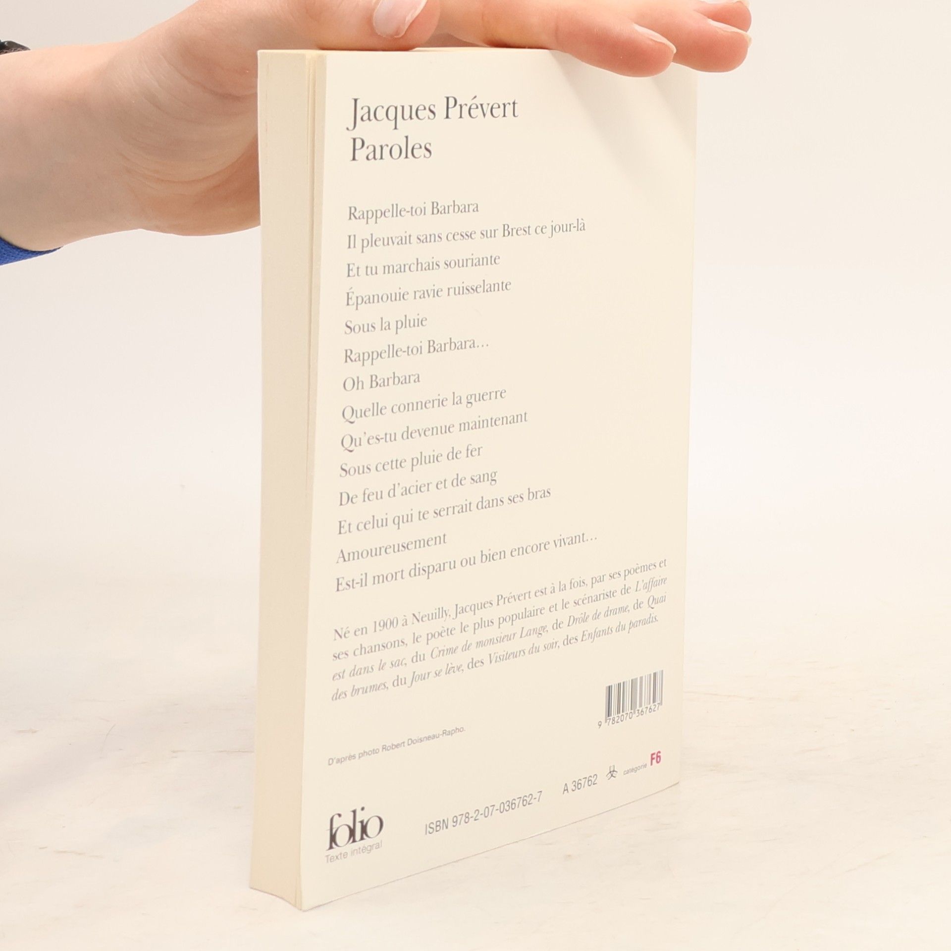 Jacques Prévert Paroles