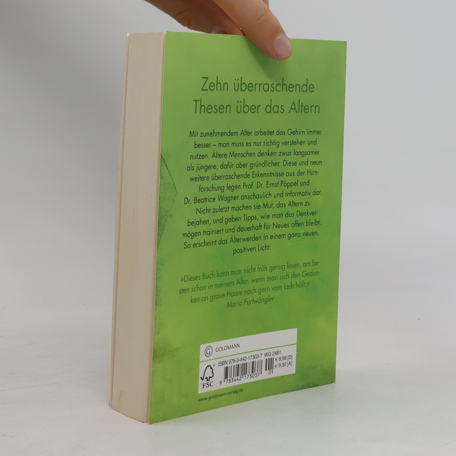 Ernst Poeppel Je älter desto besser