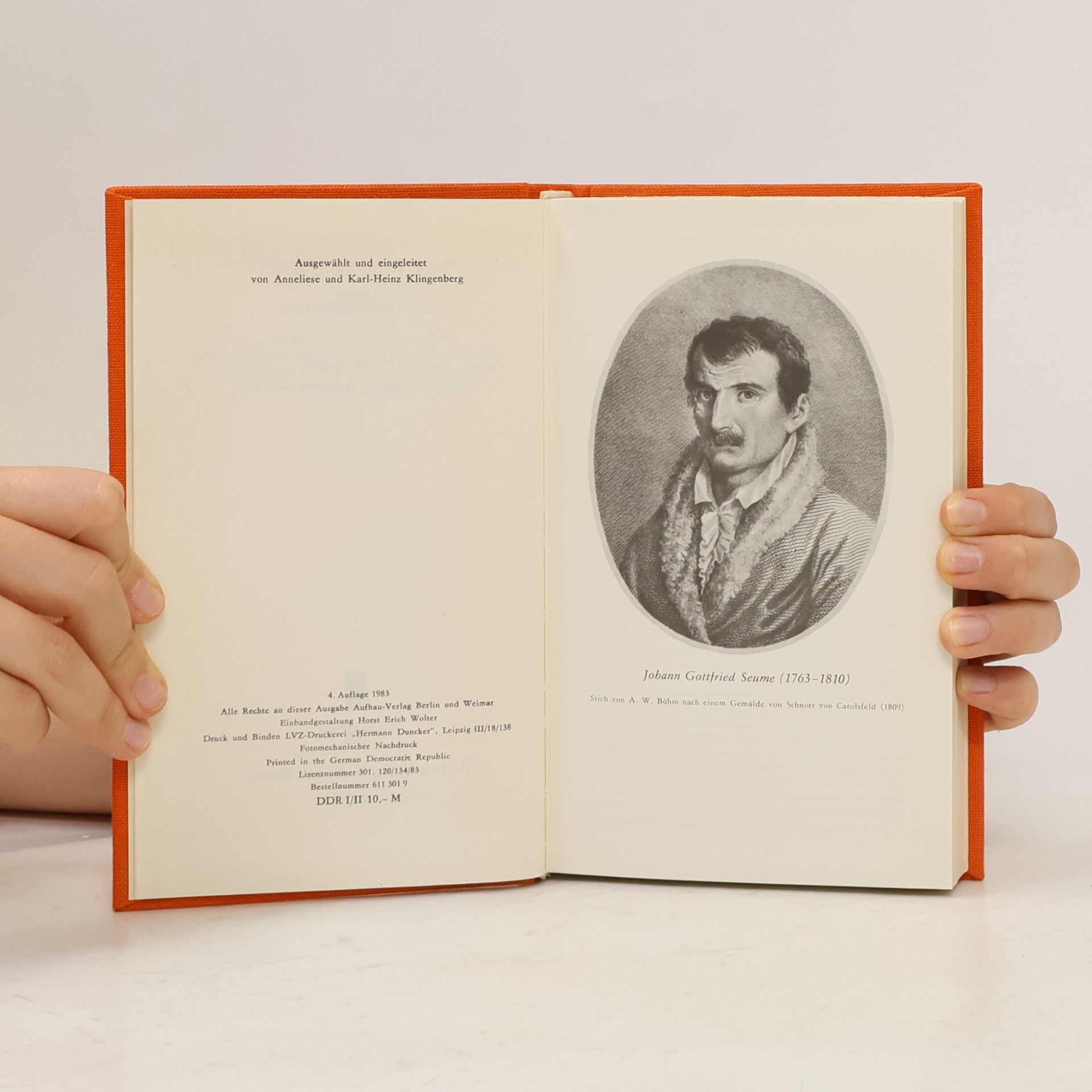 Johann Gottfried Seume Werke 1