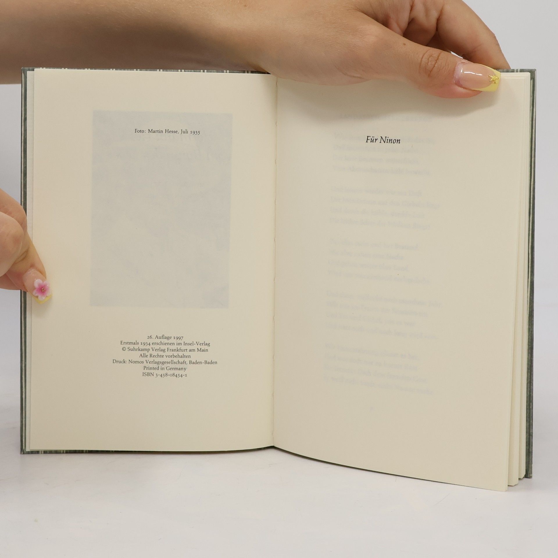Hermann Hesse Vom Baum des Lebens