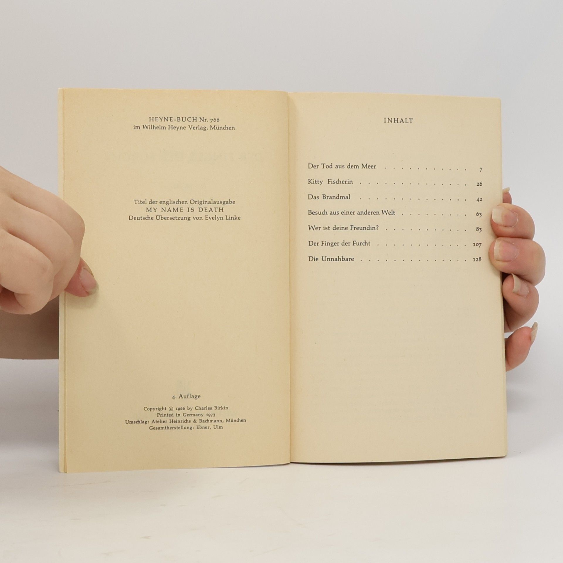 Charles Birkin Der Finger der Furcht