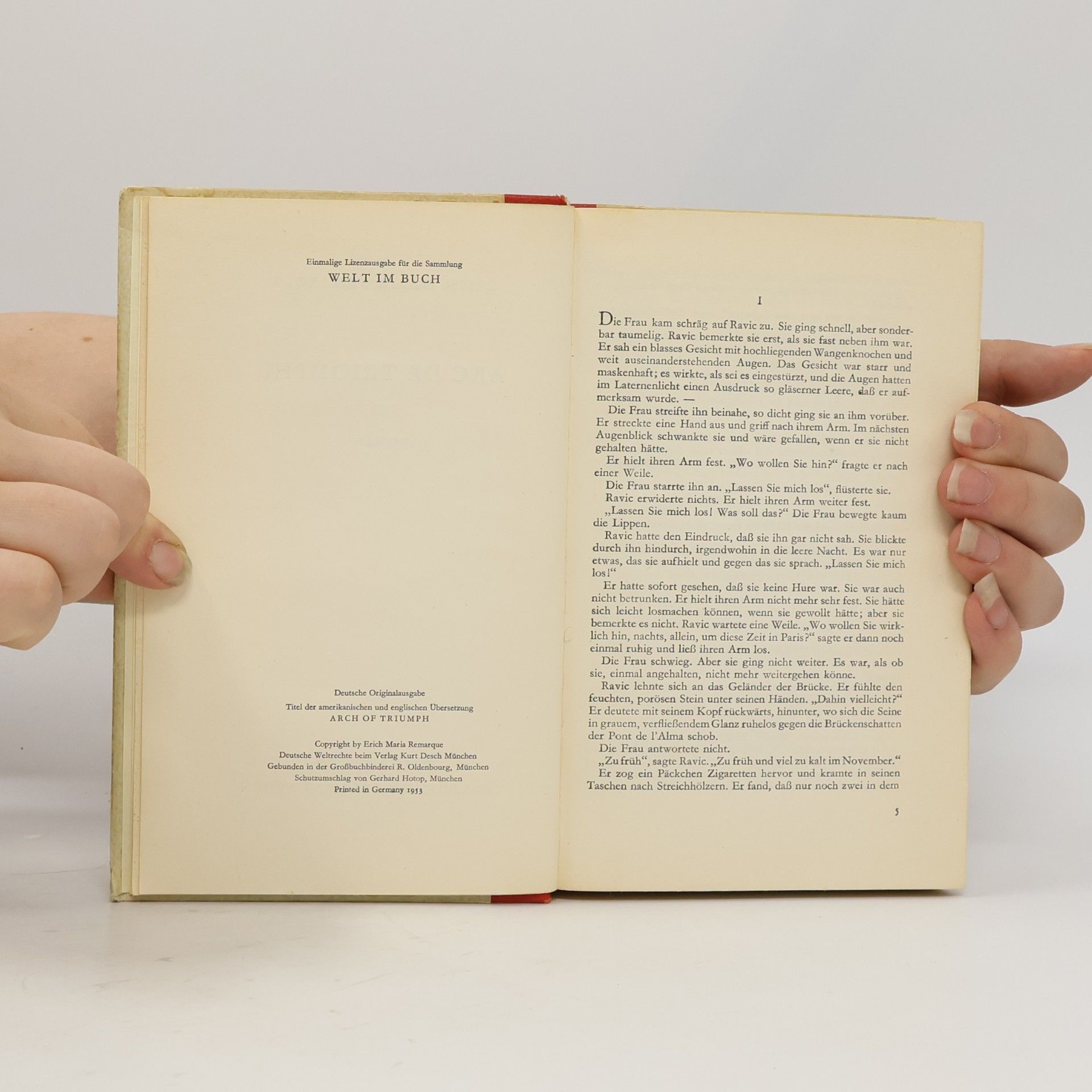 Erich Maria Remarque Arc de Triomphe