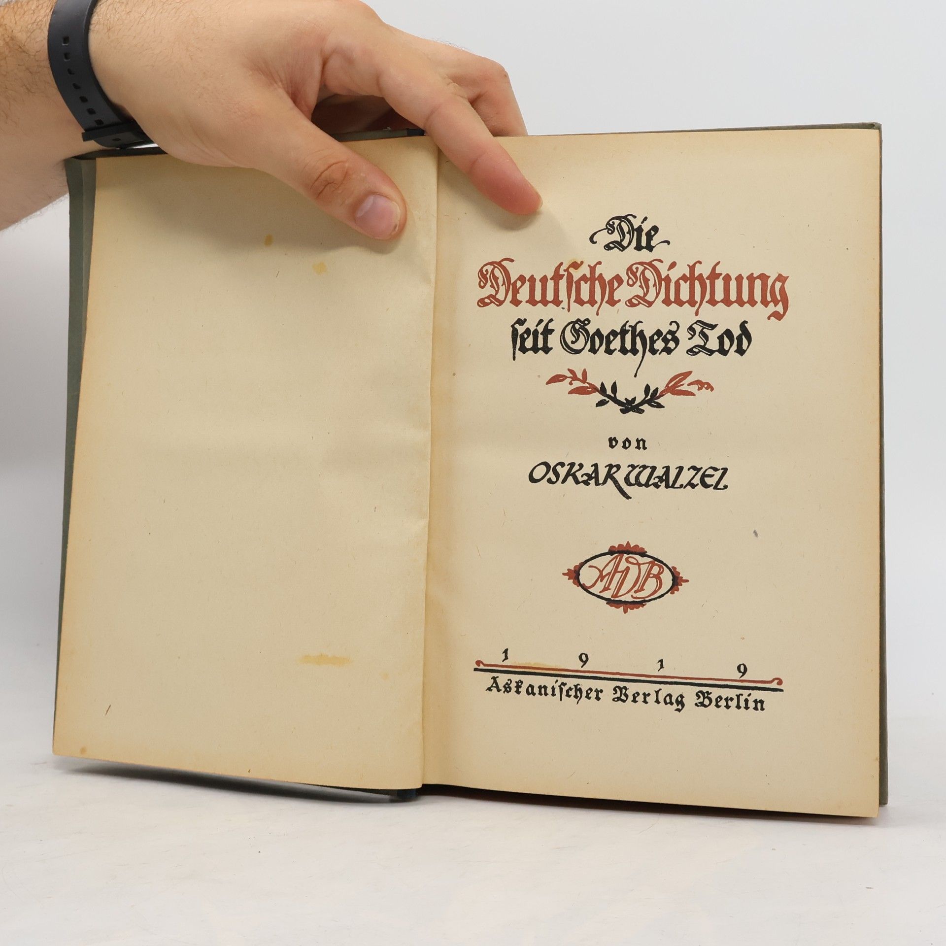 Oskar Walzel Die deutsche Dichtung seit Goethes Tod