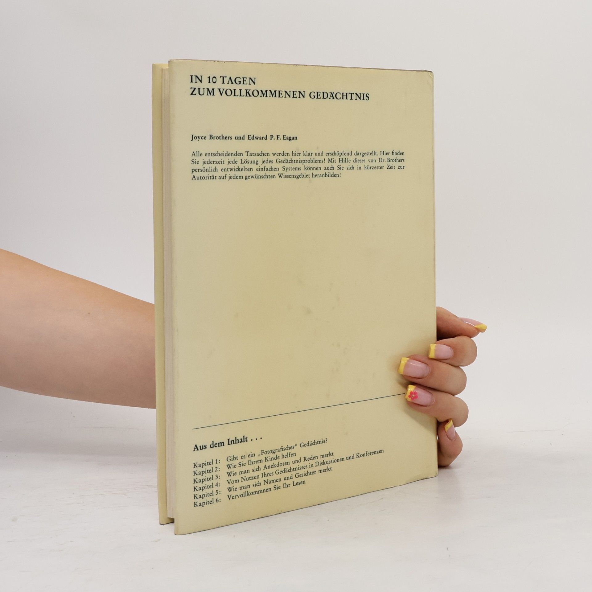 Joyce Brothers In 10 tagen zum vollkommenen gedächtnis