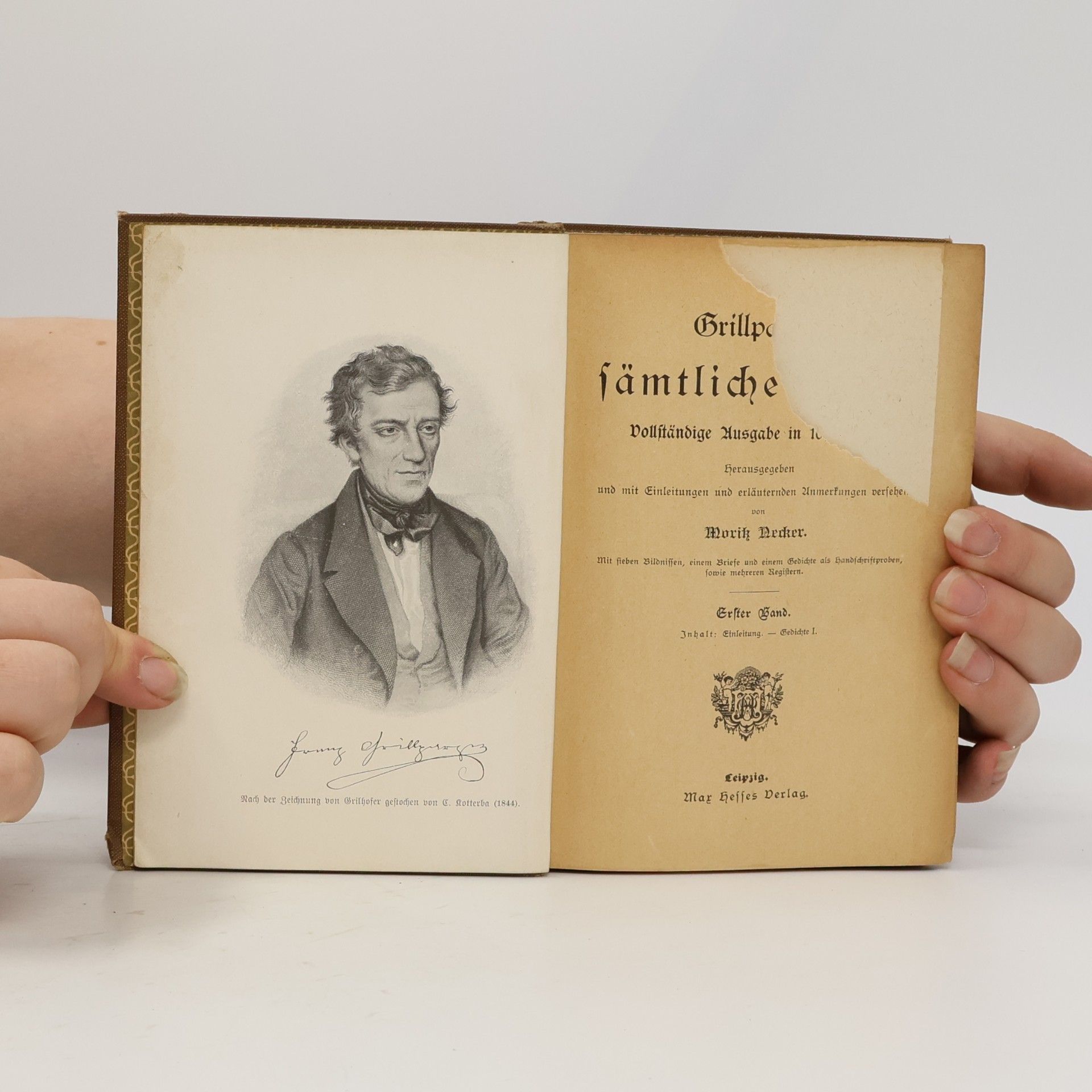 Franz Grillparzer Sämtliche Werke 1