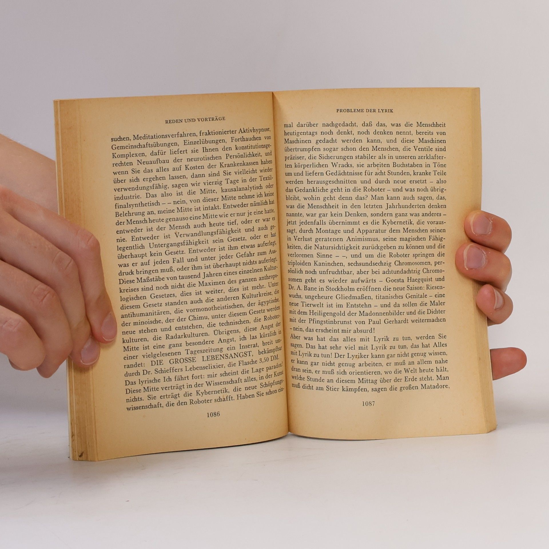 Gottfried Benn Gesammelte Werke 4. Reden und Vorträge