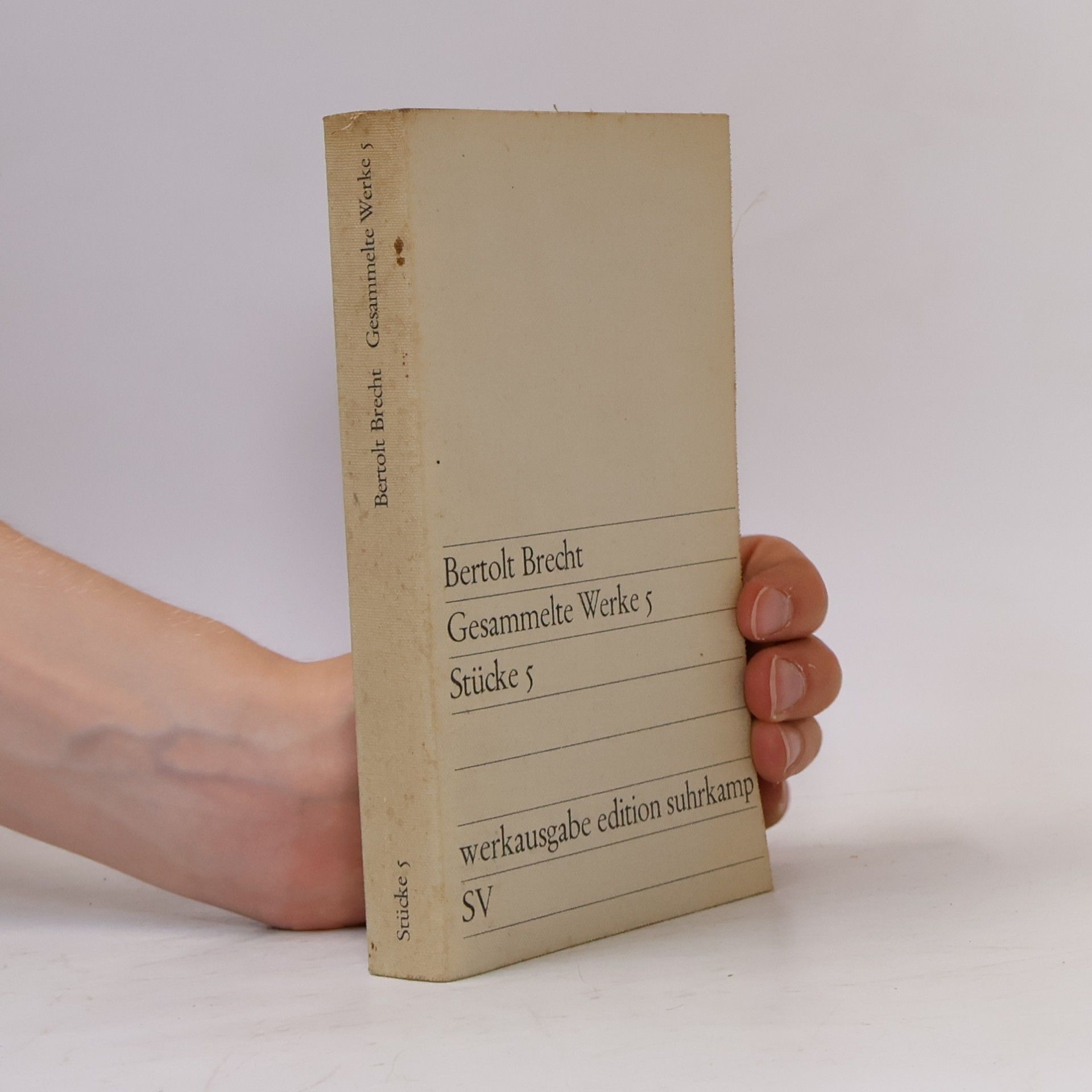 Bertolt Brecht Gesammelte Werke 5. Stücke 5