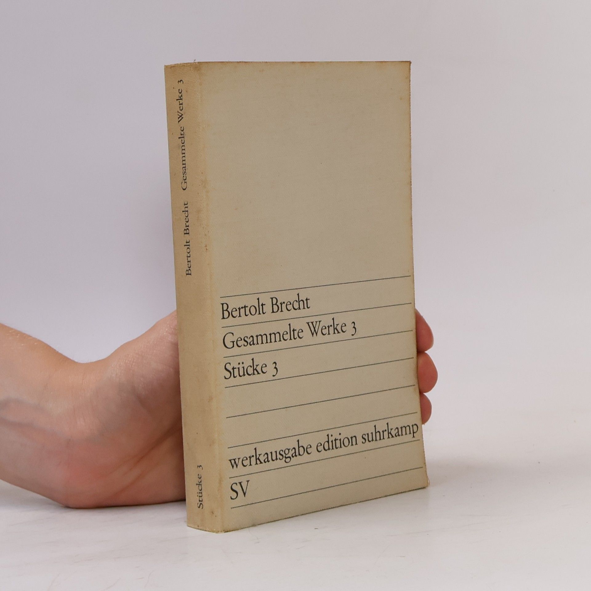 Bertolt Brecht Gesammelte Werke 3. Stücke 3