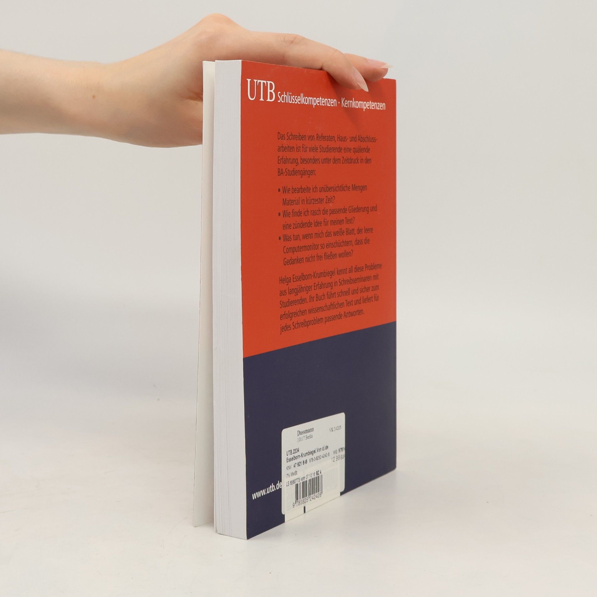 Helga Esselborn-Krumbiegel Von der Idee zum Text