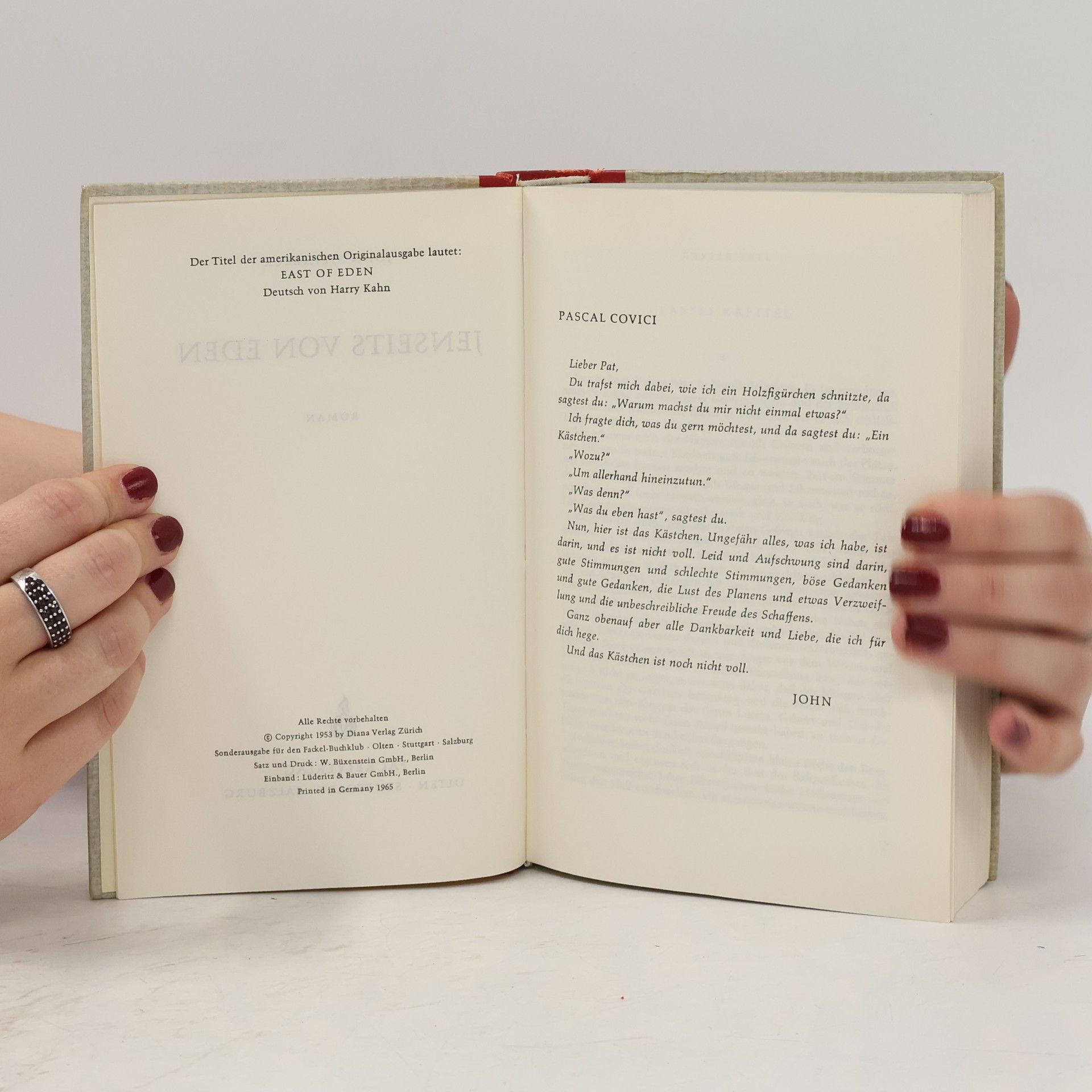 John Steinbeck Jenseits von Eden