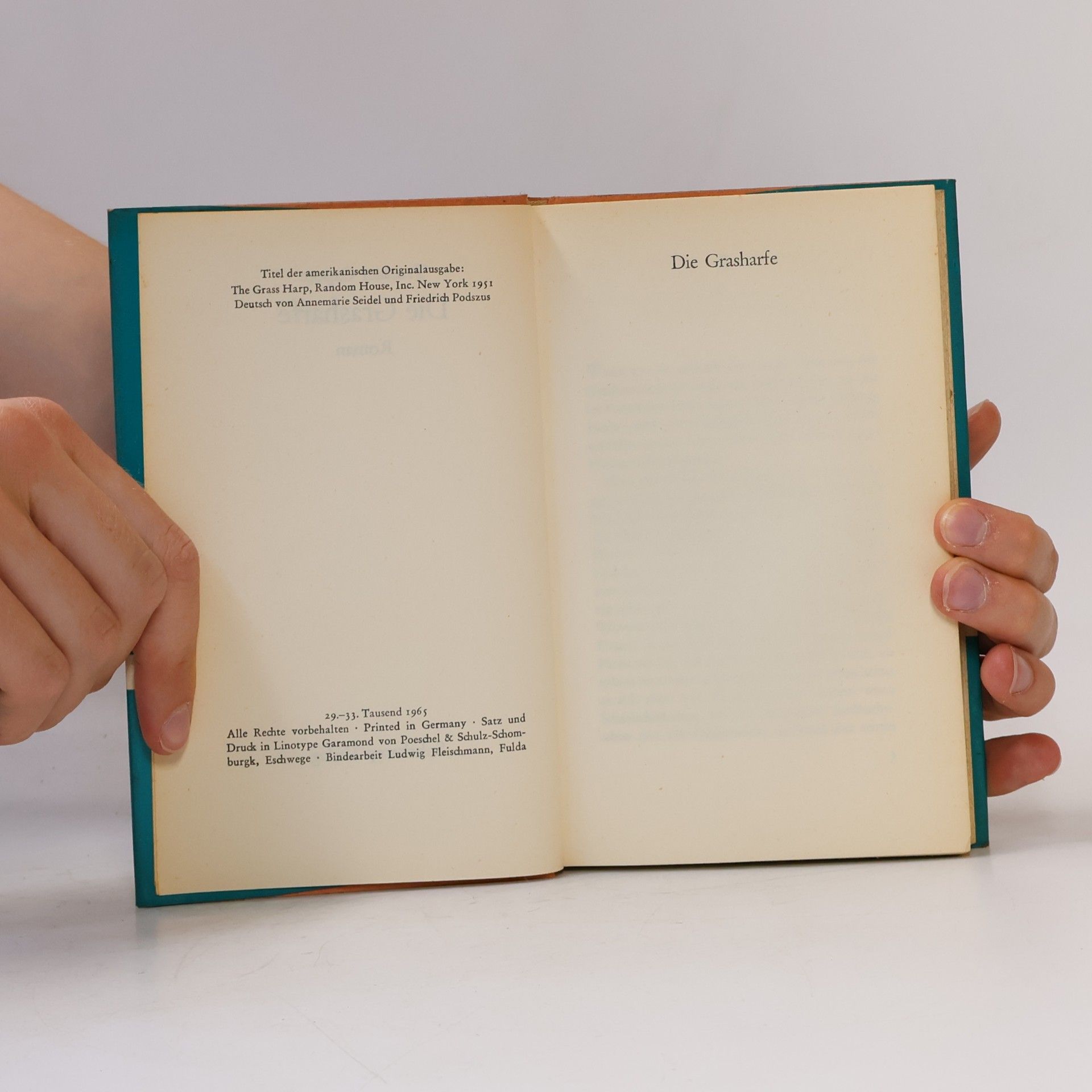 Truman Capote Die Grasharfe