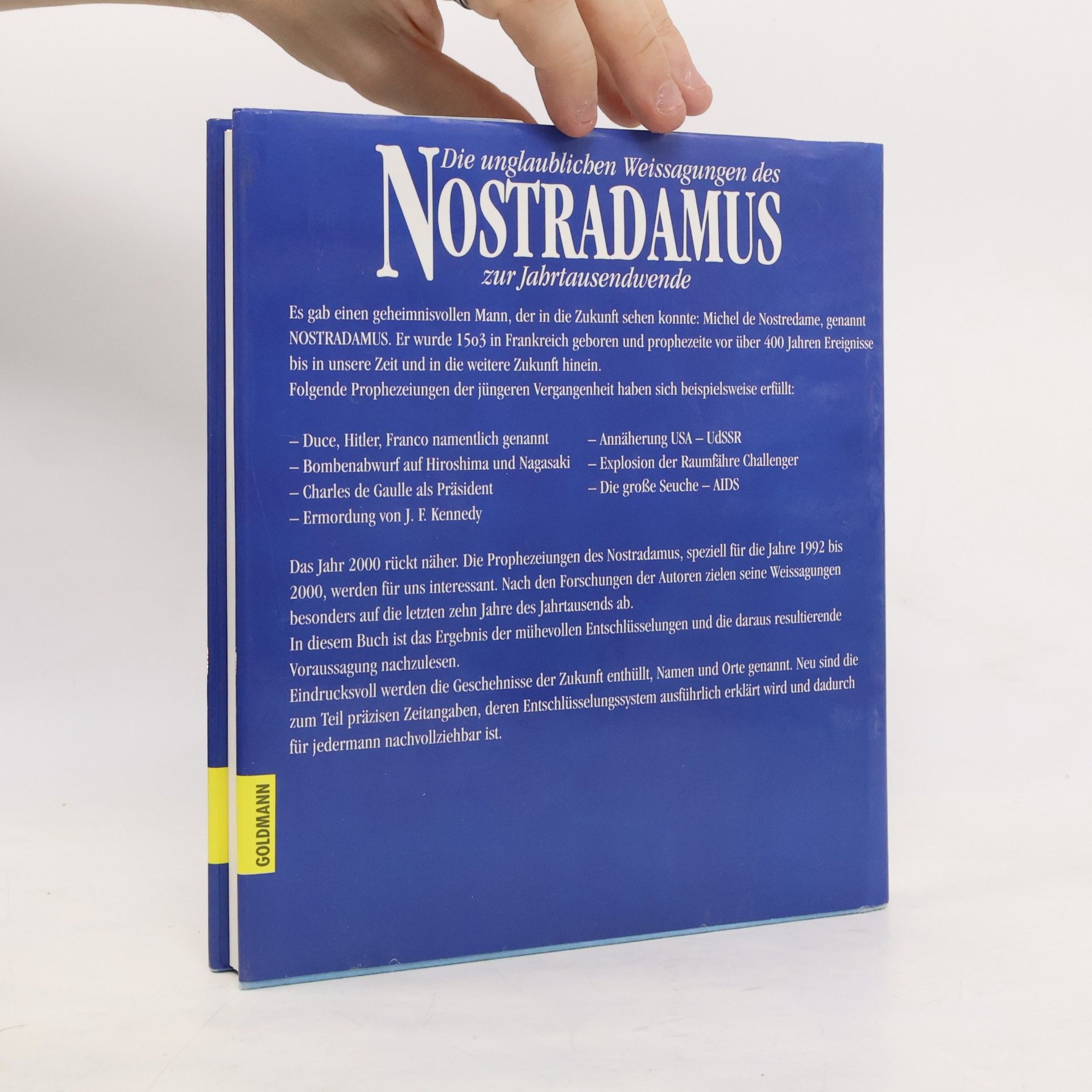 V. J. Hewitt Die unglaublichen Weissagungen des Nostradamus zur Jahrtausendwende