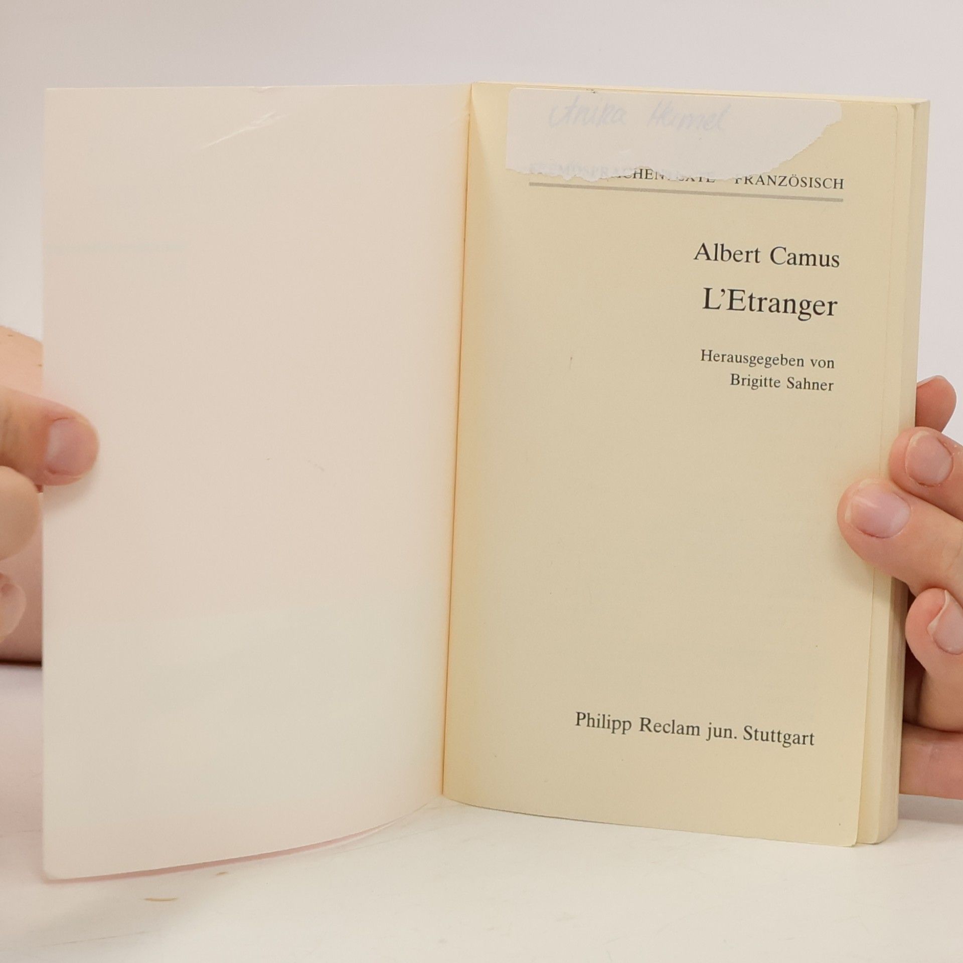 Albert Camus L'Étranger