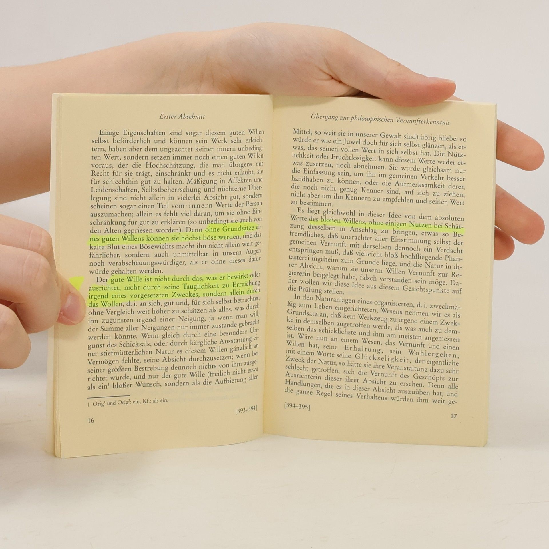 Immanuel Kant Grundlegung zur Metaphysik der Sitten