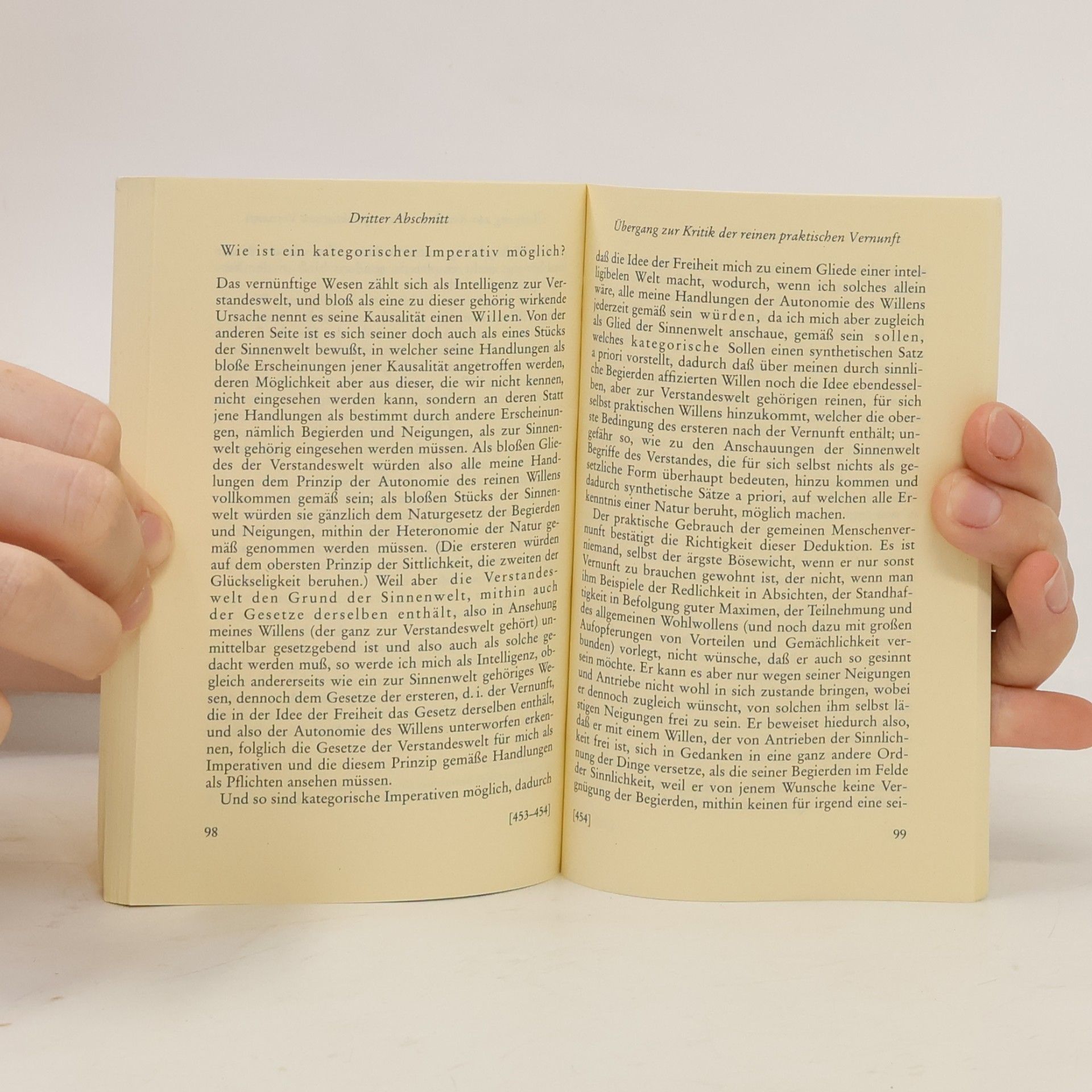 Immanuel Kant Grundlegung zur Metaphysik der Sitten