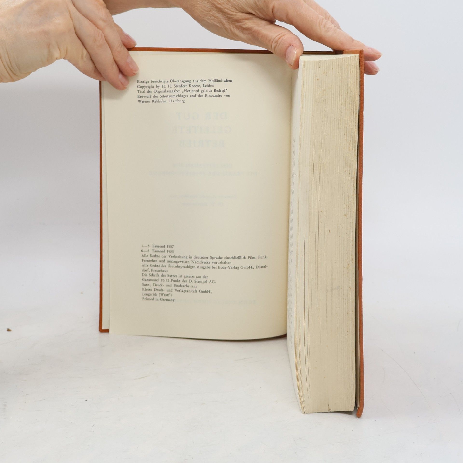 F. van der Meer Der gut geleitete Betrieb