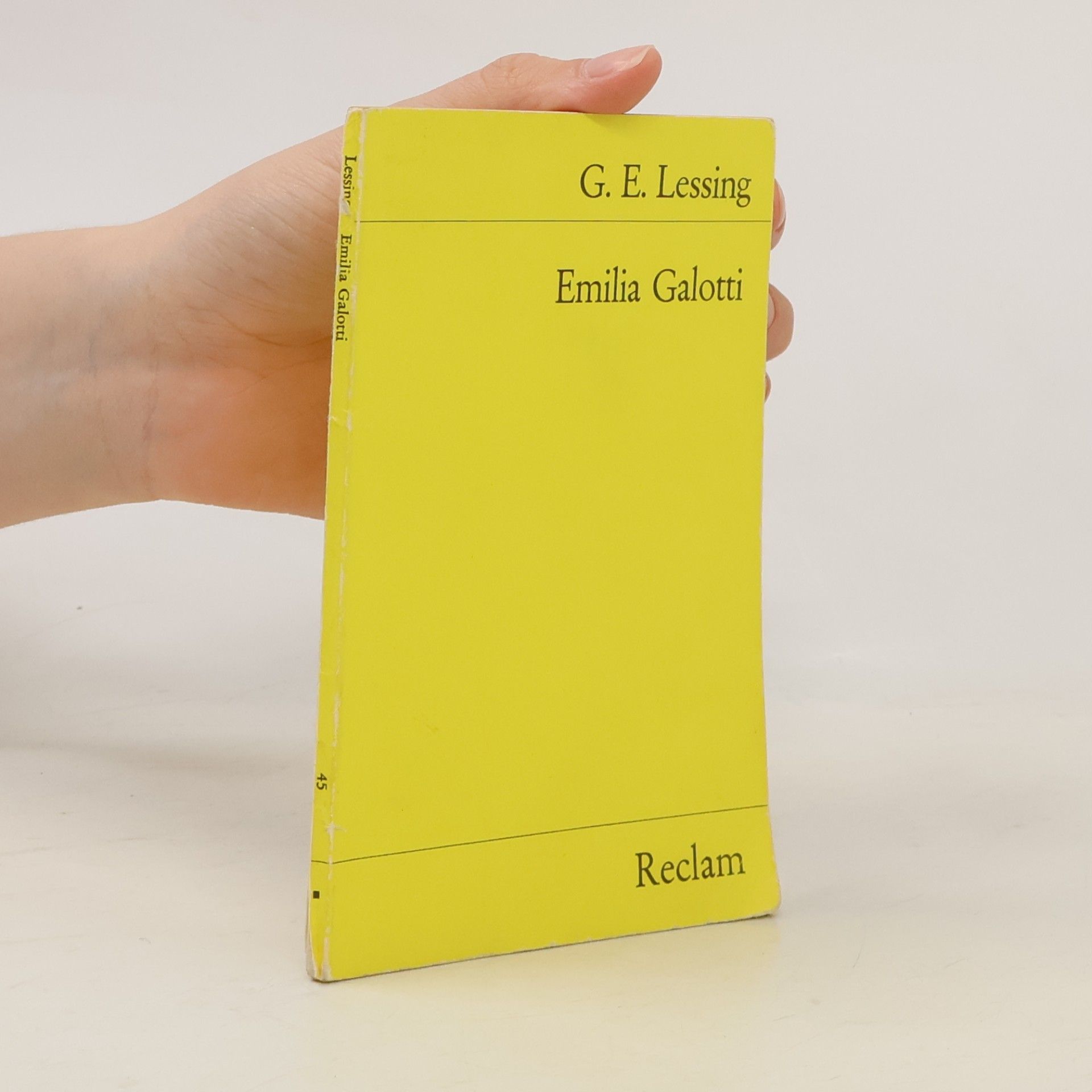 Gotthold Ephraim Lessing Emilia Galotti