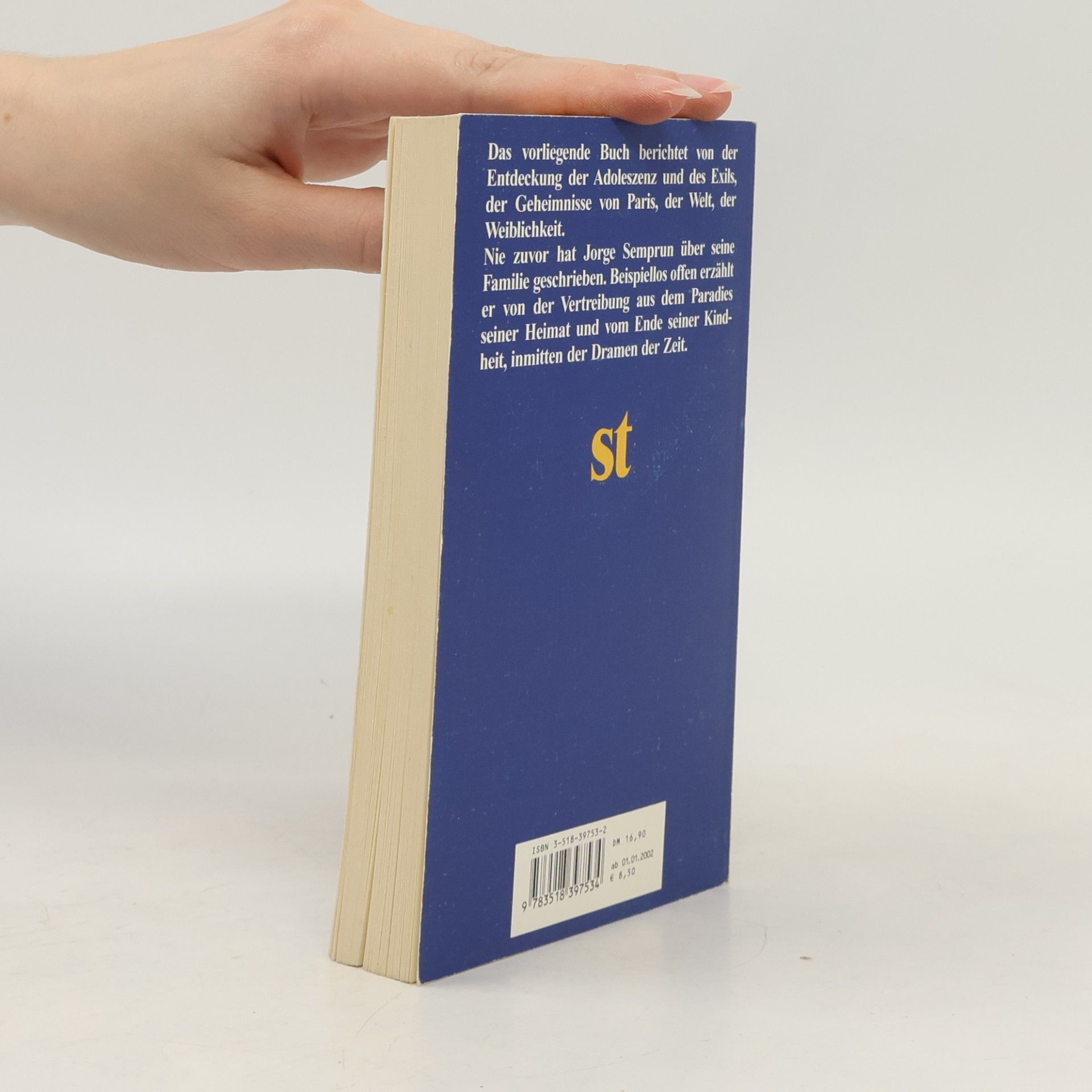 Jorge Semprún Suhrkamp Taschenbuch: Unsre allzu kurzen Sommer