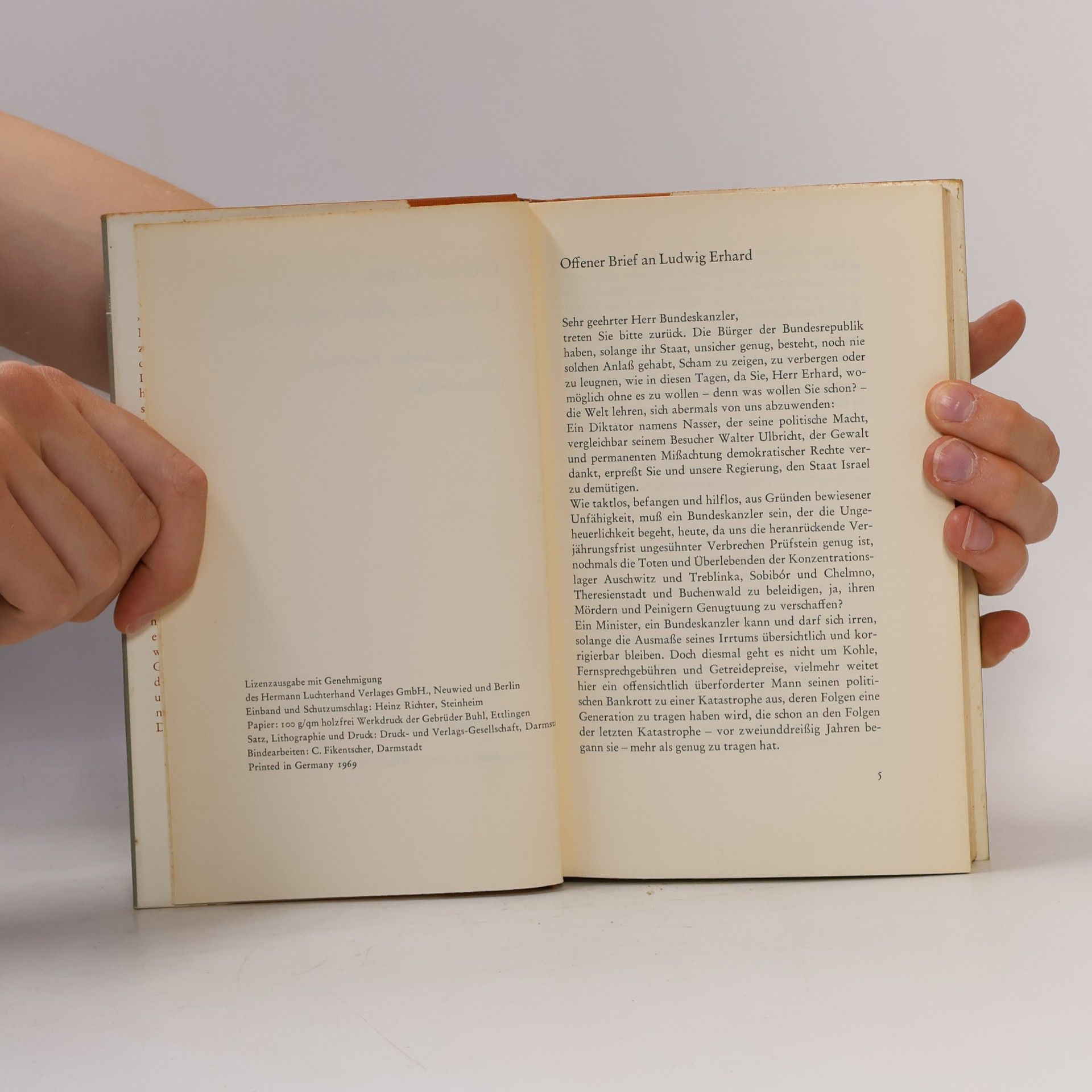 Günter Grass Über das Selbst verständliche