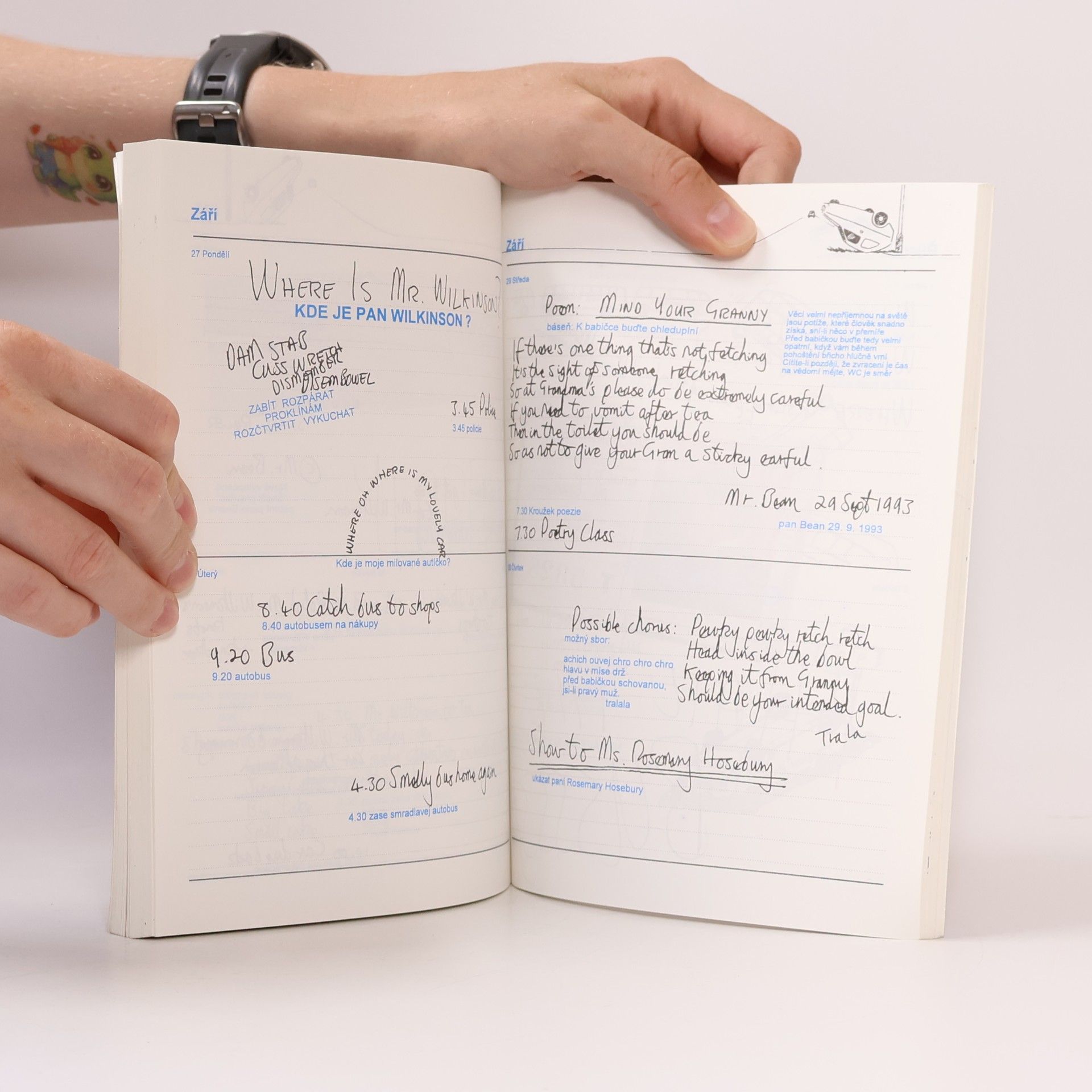 Rowan Atkinson Mr. Bean's Diary = Diář Mr. Beana