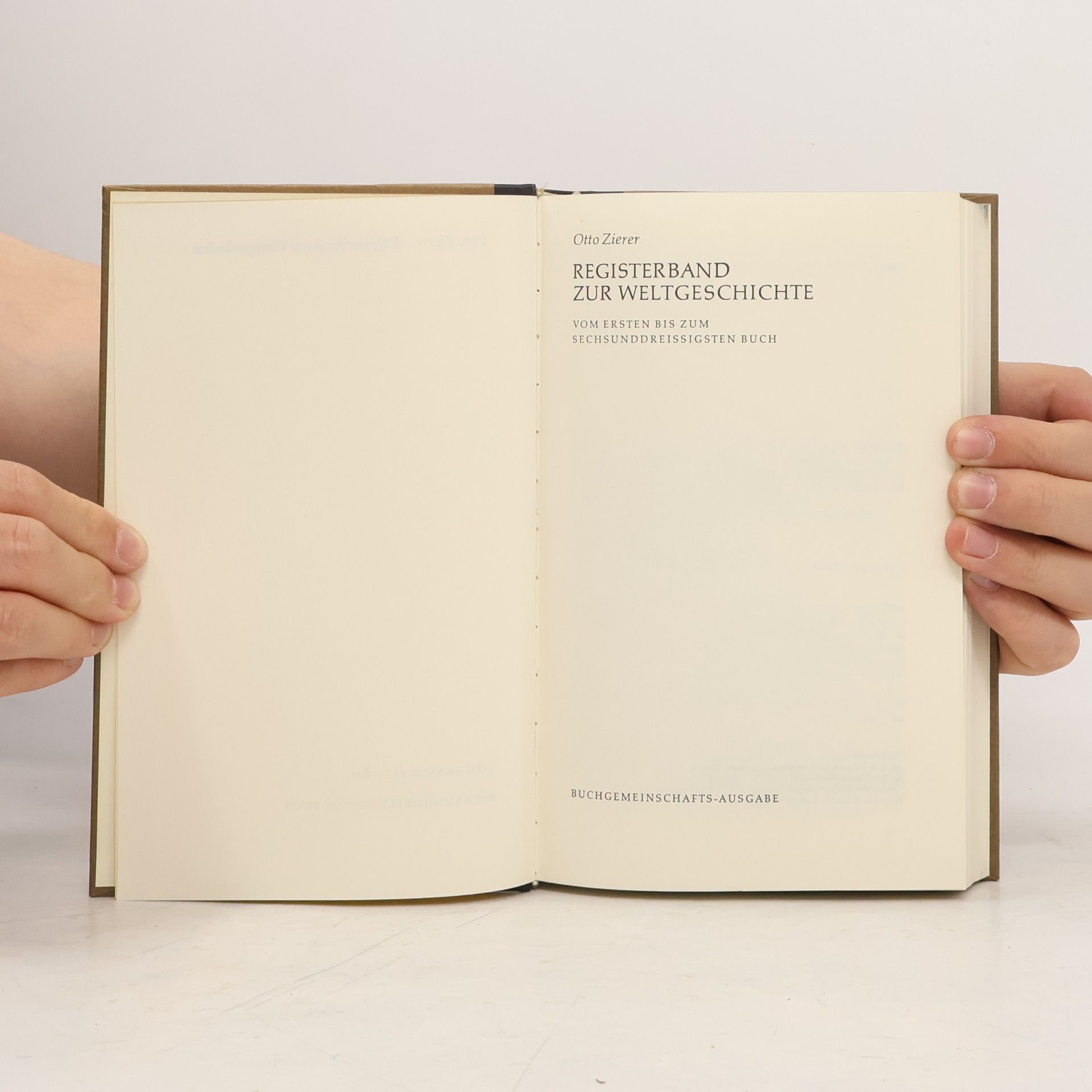 Otto Zierer Registerband zur Weltgeschichte 37