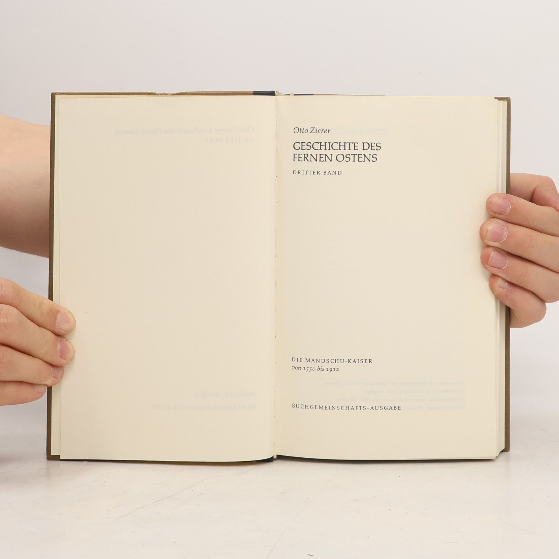 Otto Zierer Geschichte des Fernen Ostens. Band 3