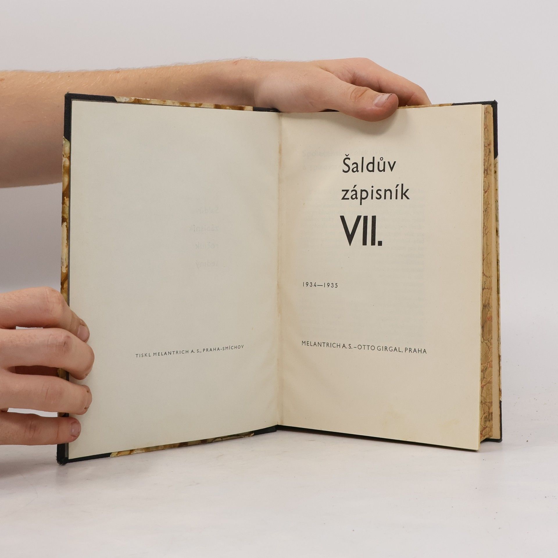 František Xaver Šalda Šaldův zápisník VII. 1934-1935