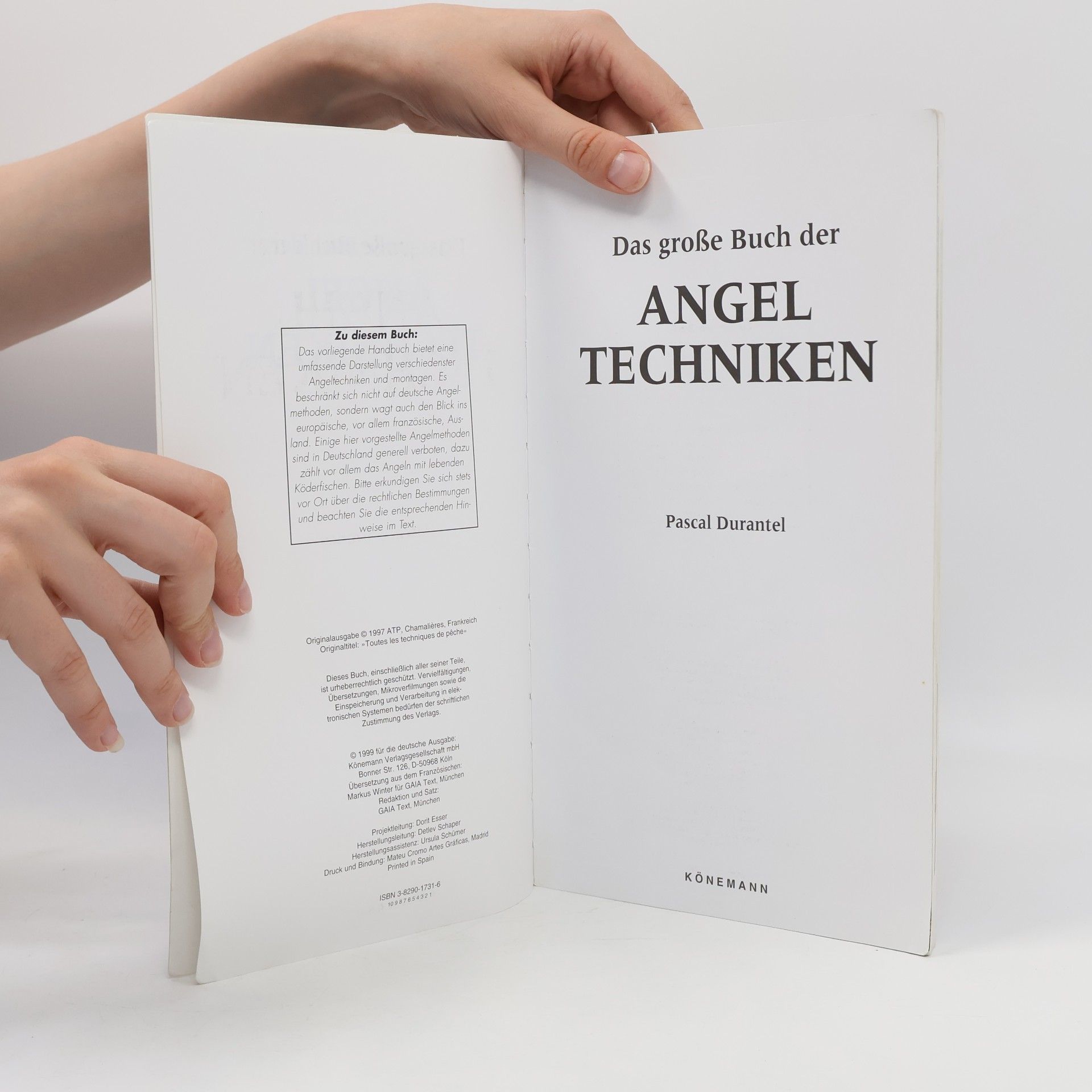 Pascal Durantel Das große Buch der Angeltechniken